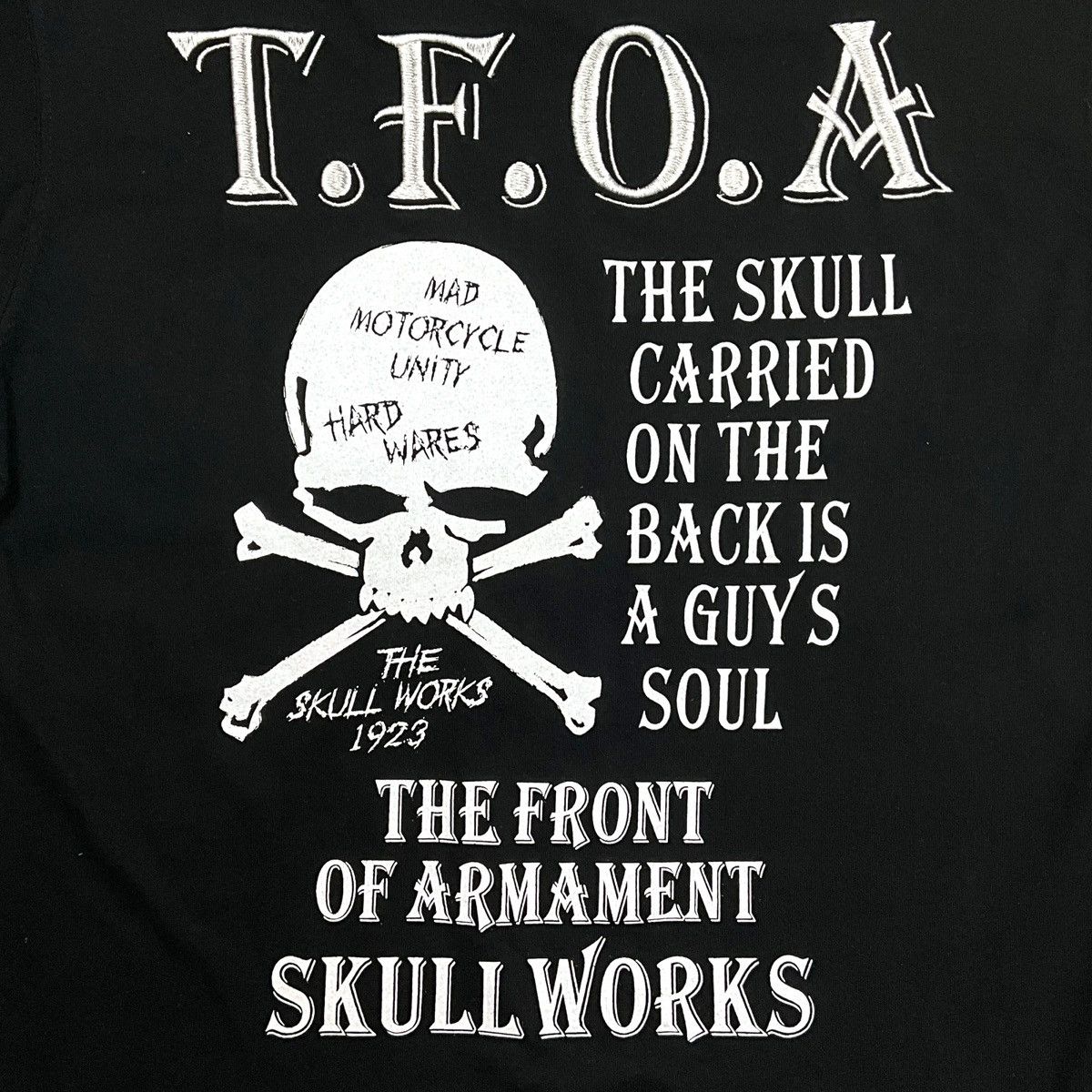 Anime CROWS × WORST Armed Front T.F.O.A SKULL Works Tees Size US M / EU 48-50 / 2 - 7 Thumbnail