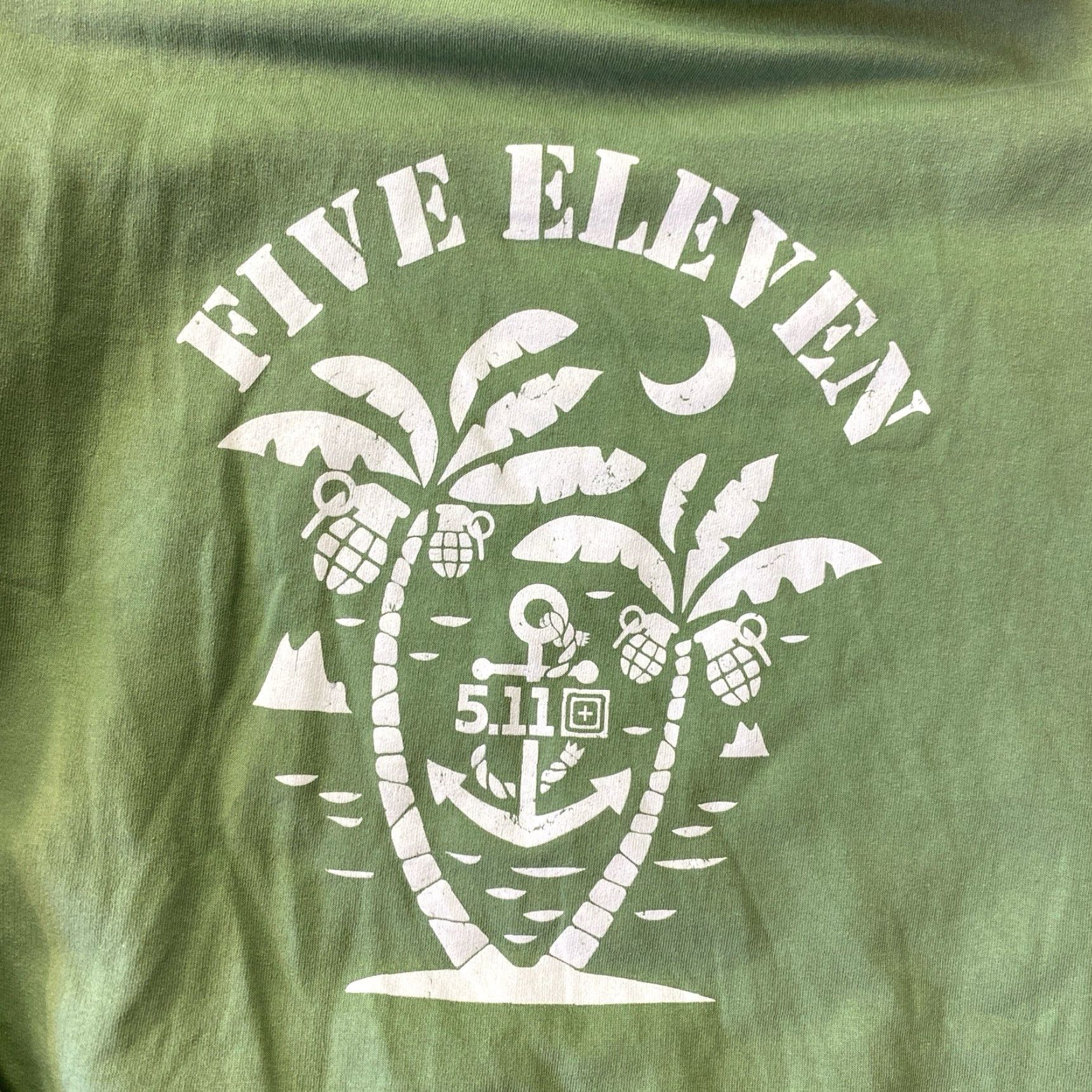 Vintage 5.11 Tactical Hoodie Mens XL Palm Tress Fleece Pullover Green Size US XL / EU 56 / 4 - 6 Thumbnail