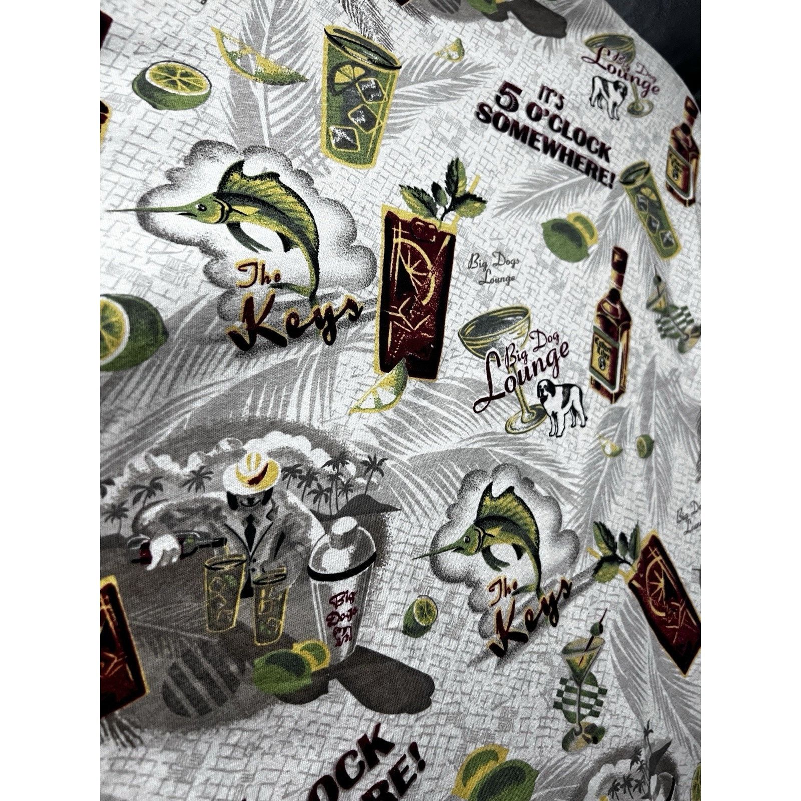 Big Dogs Big Dogs All Over Print Polo Shirt Mens 3X Tiki Cocktails Size US XXL / EU 58 / 5 - 5 Thumbnail