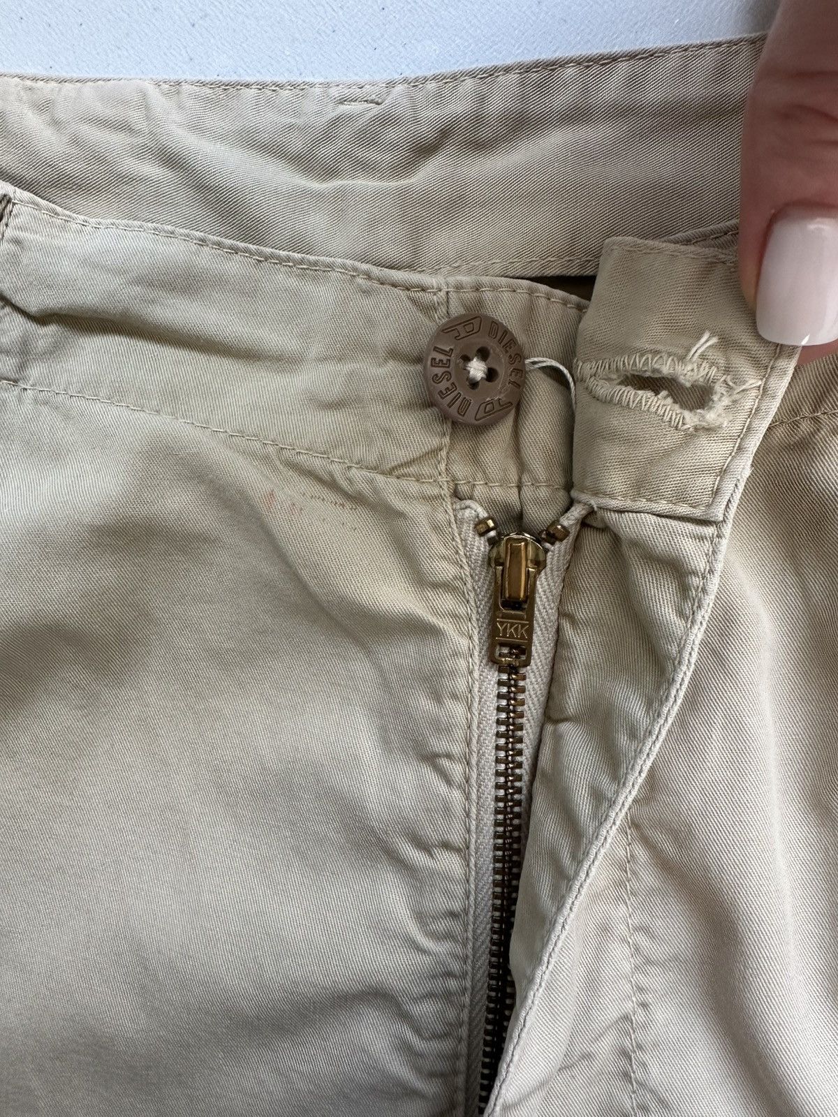 Diesel × Vintage Vintage Y2k Diesel Cargo Shorts Size US 33 - 8 Thumbnail