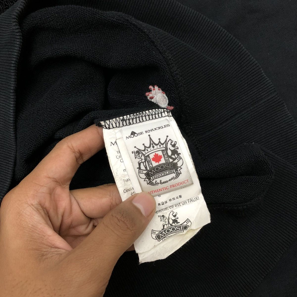 Moose Knuckles Vintage Mouse Knuckles Spellout Big Logo Towel Sweatshirt Size US M / EU 48-50 / 2 - 12 Thumbnail