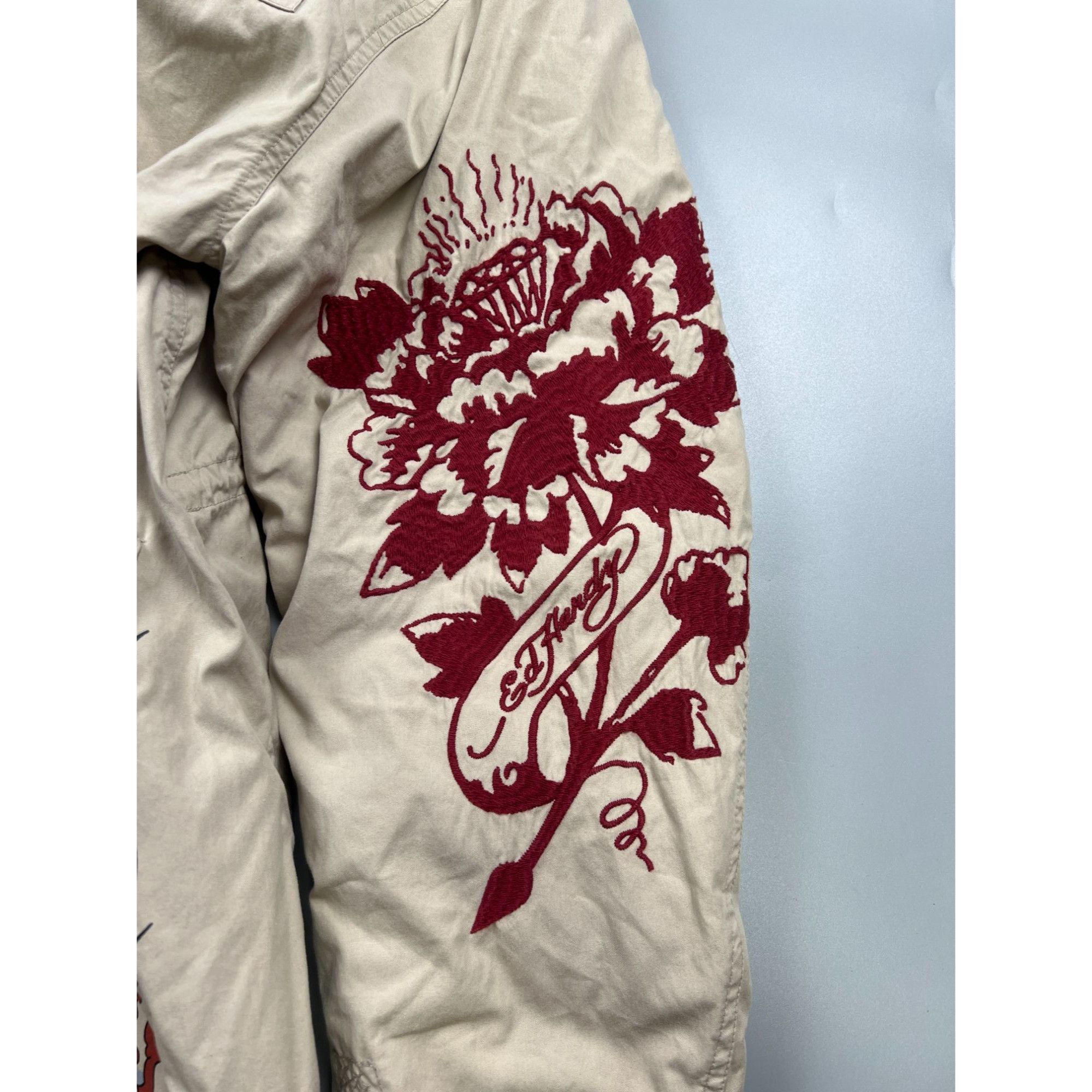 Ed Hardy Ed Hardy Military Lined Tattoo Parka (Y0944) Size US XL / EU 56 / 4 - 5 Thumbnail