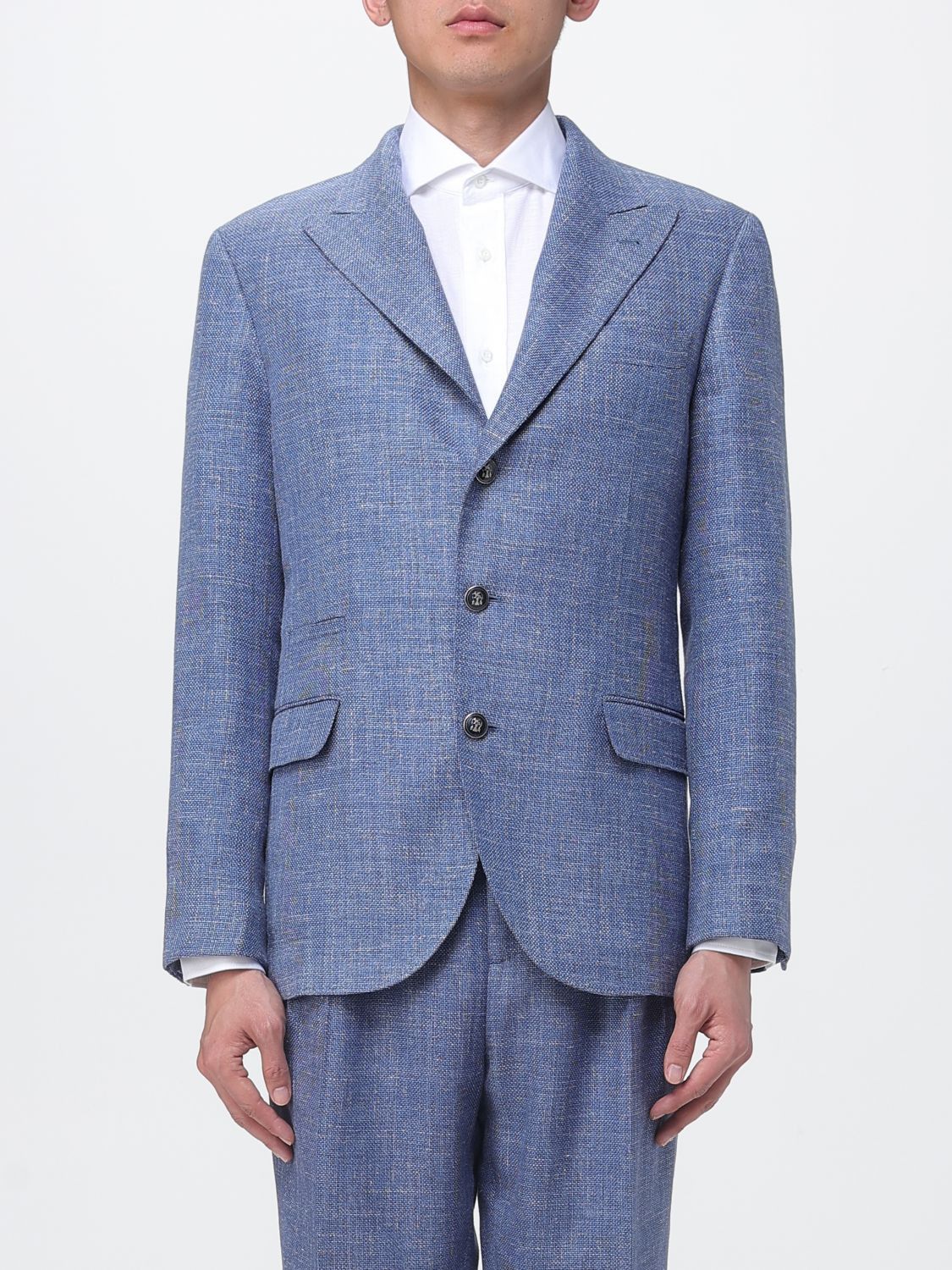 Brunello Cucinelli Brunello Cucinelli Jacket Men Denim Size US L / EU 52-54 / 3 - 1 Thumbnail