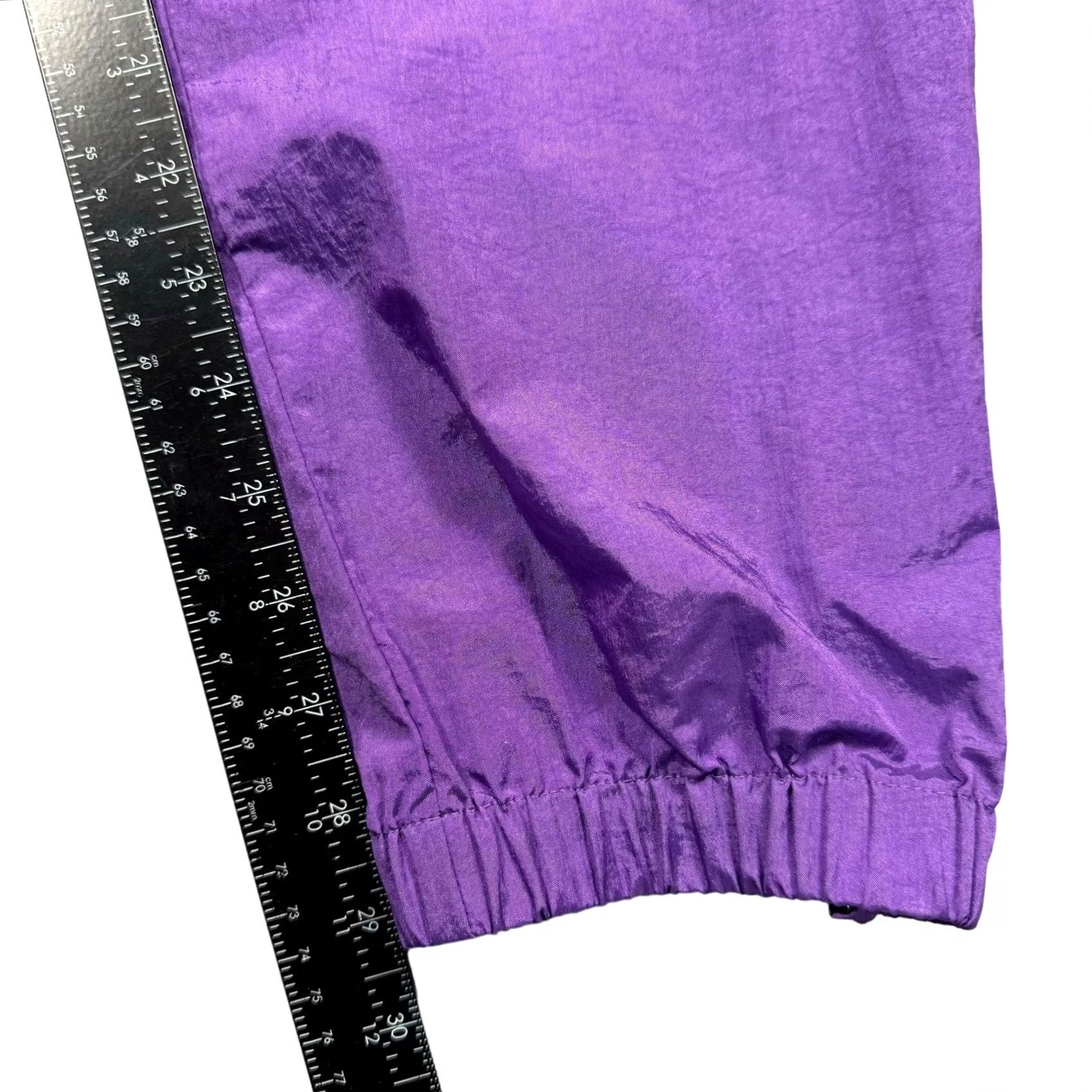 Vintage VINTAGE Columbia Sweatpants Women's L Jogger Purple Nylon Ankle Zip Snaps 90s Athleisure Casual Activewear Womens Size 36" / US 14 / IT 50 - 7 Thumbnail
