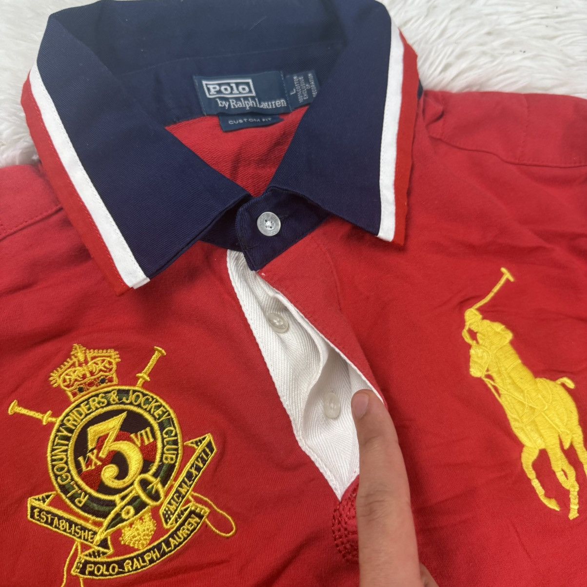 Vintage Polo Ralph Lauren Vintage Regby Sweatshirt 00s Old Money Size US M / EU 48-50 / 2 - 8 Thumbnail