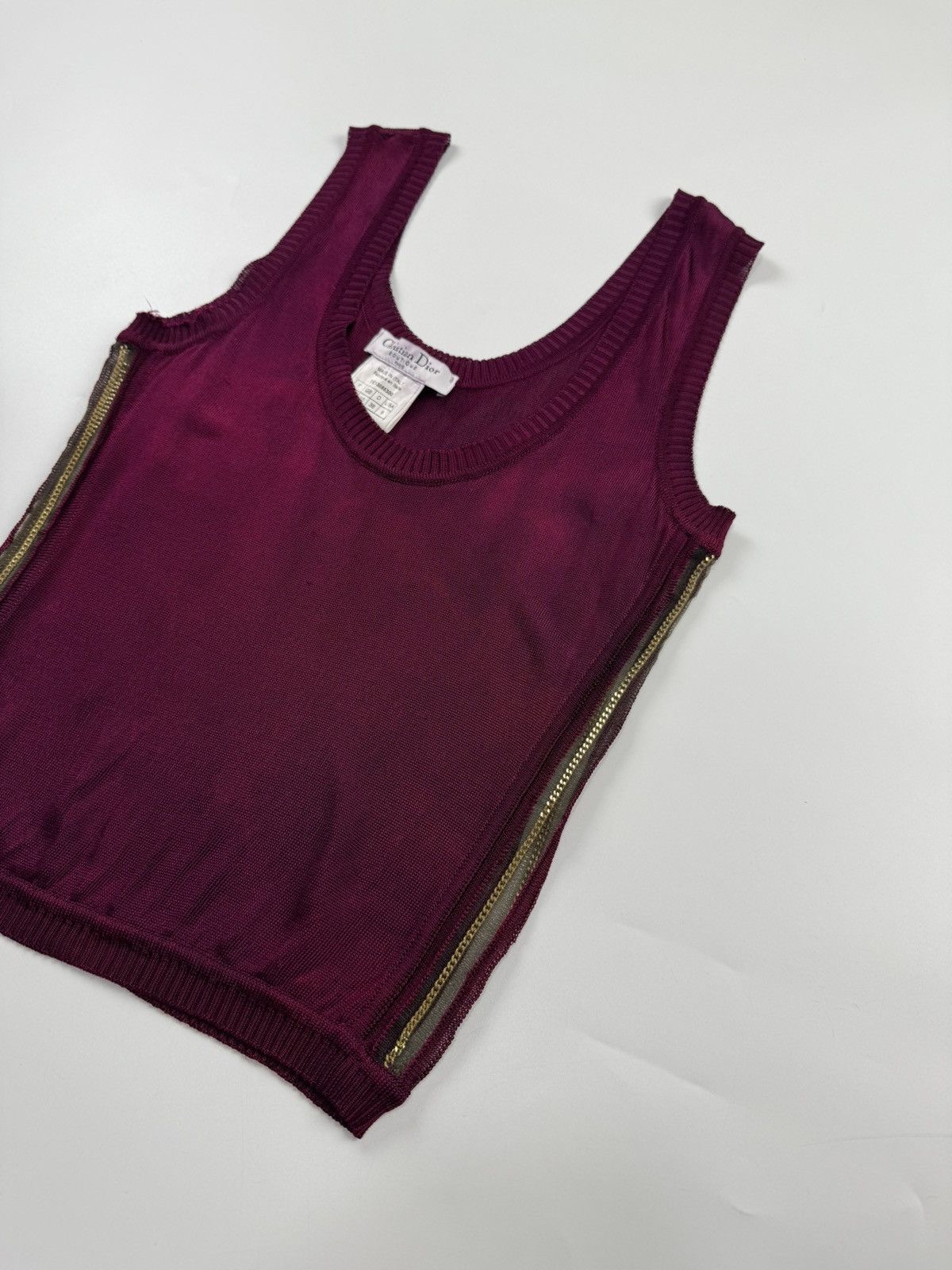 Christian Dior Monsieur Christian Dior x John Galliano Tank Top Size S / US 4 / IT 40 - 4 Thumbnail