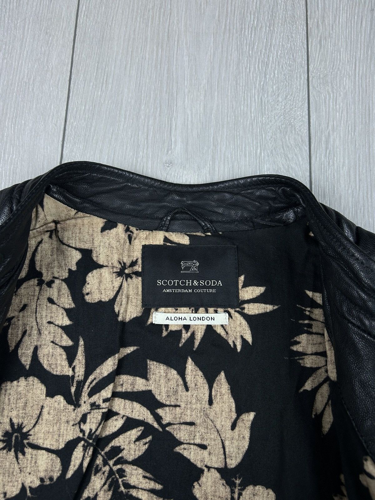 Scotch & Soda Scotch & Soda Leather Black Jacket Size L Size US L / EU 52-54 / 3 - 7 Thumbnail