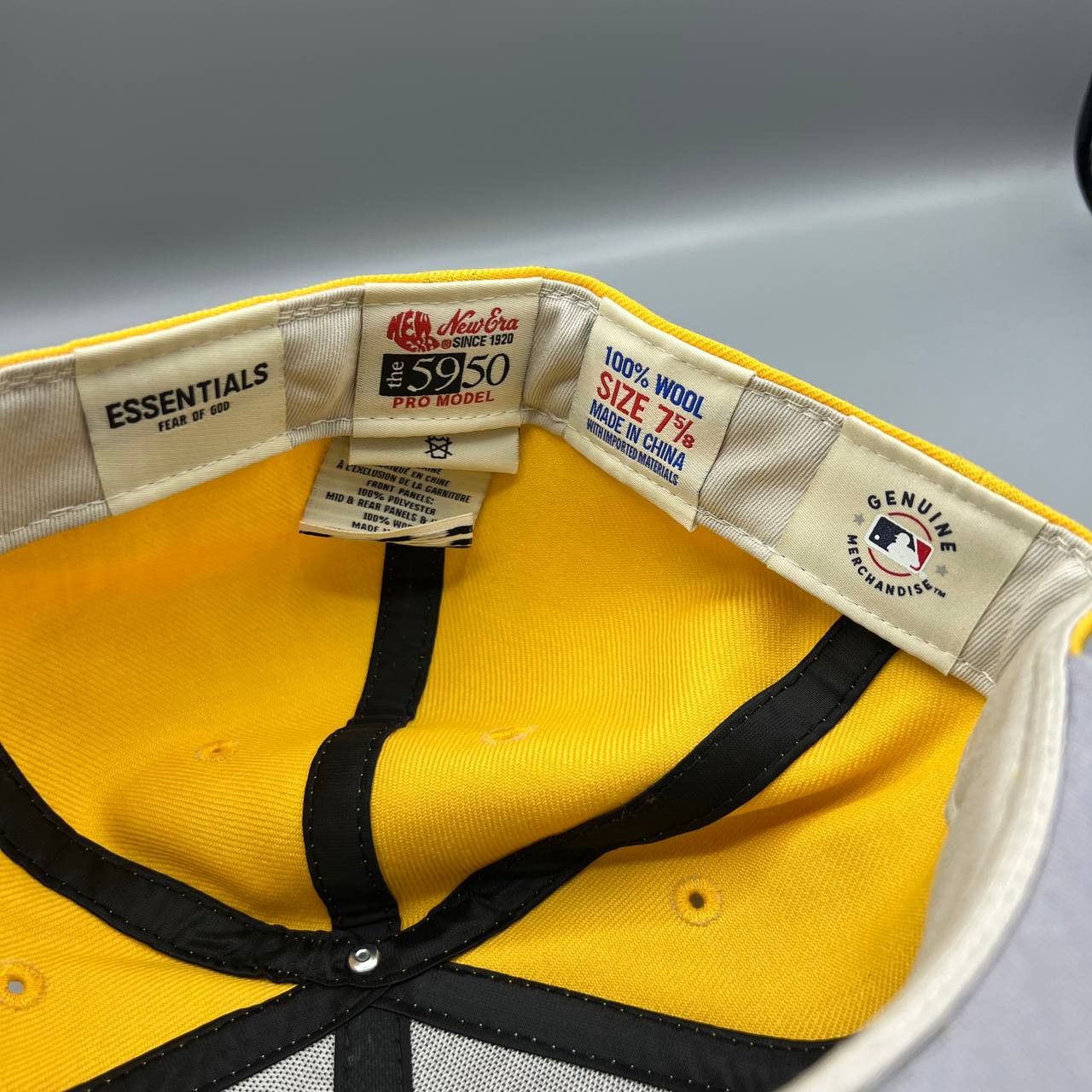 New Era Fear Of God 7 5/8 59Fifty New Era Hat Fitted Cap FOG Size ONE SIZE - 4 Thumbnail