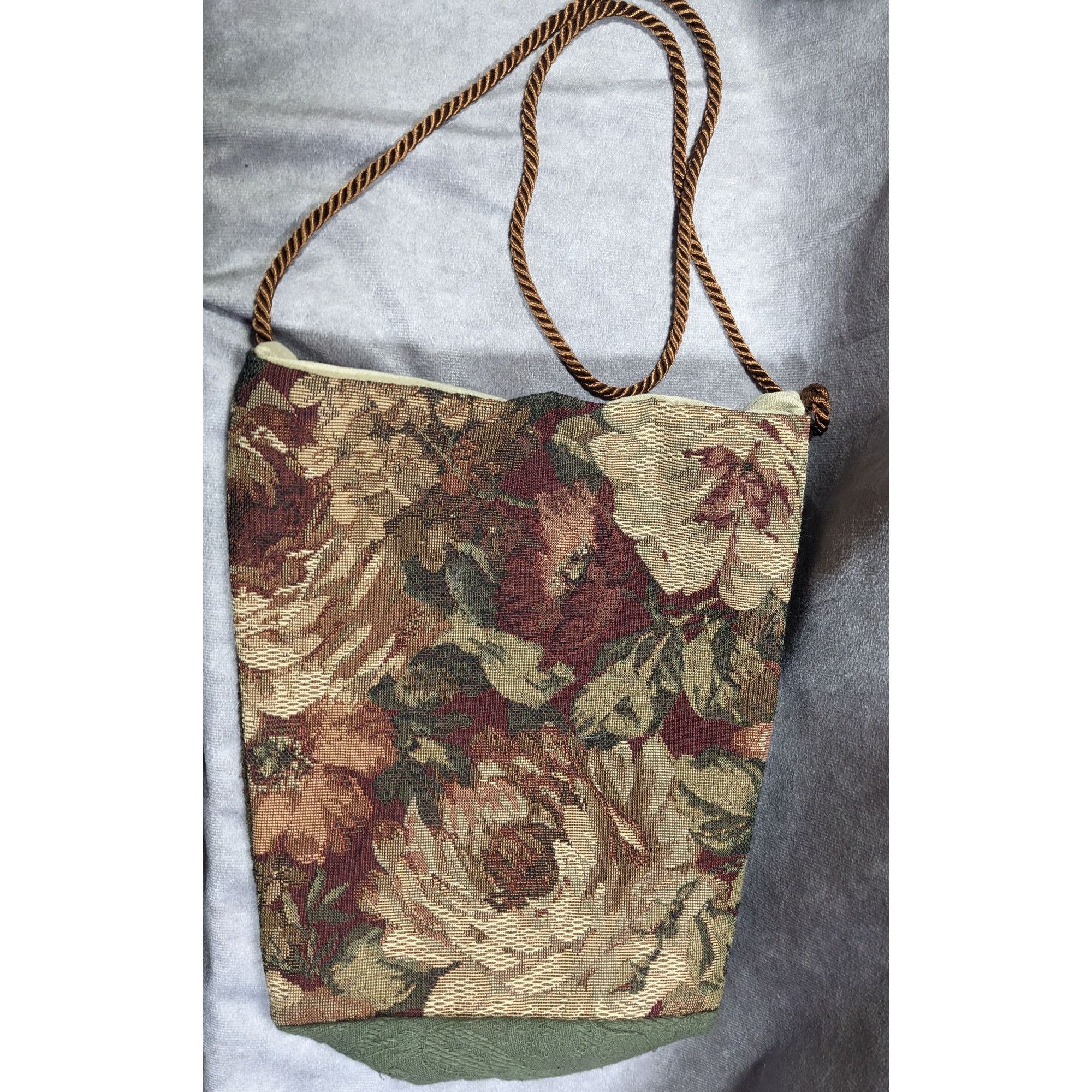 Other Handmade Cottagecore Retro Fabric Button Accent Bag Size ONE SIZE - 8 Thumbnail
