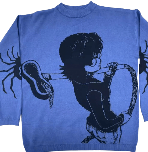 Japanese Brand Y2K Vintage Anime Spider Girl Blue Long Sleeve T-Shirt Size US L / EU 52-54 / 3 - 1 Thumbnail