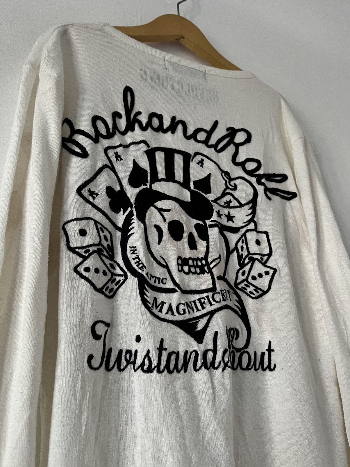 In The Attic Rare In The Attic Rock&Roll Embroidered Skull Big Logo Shirt Size US M / EU 48-50 / 2 - 5 Thumbnail