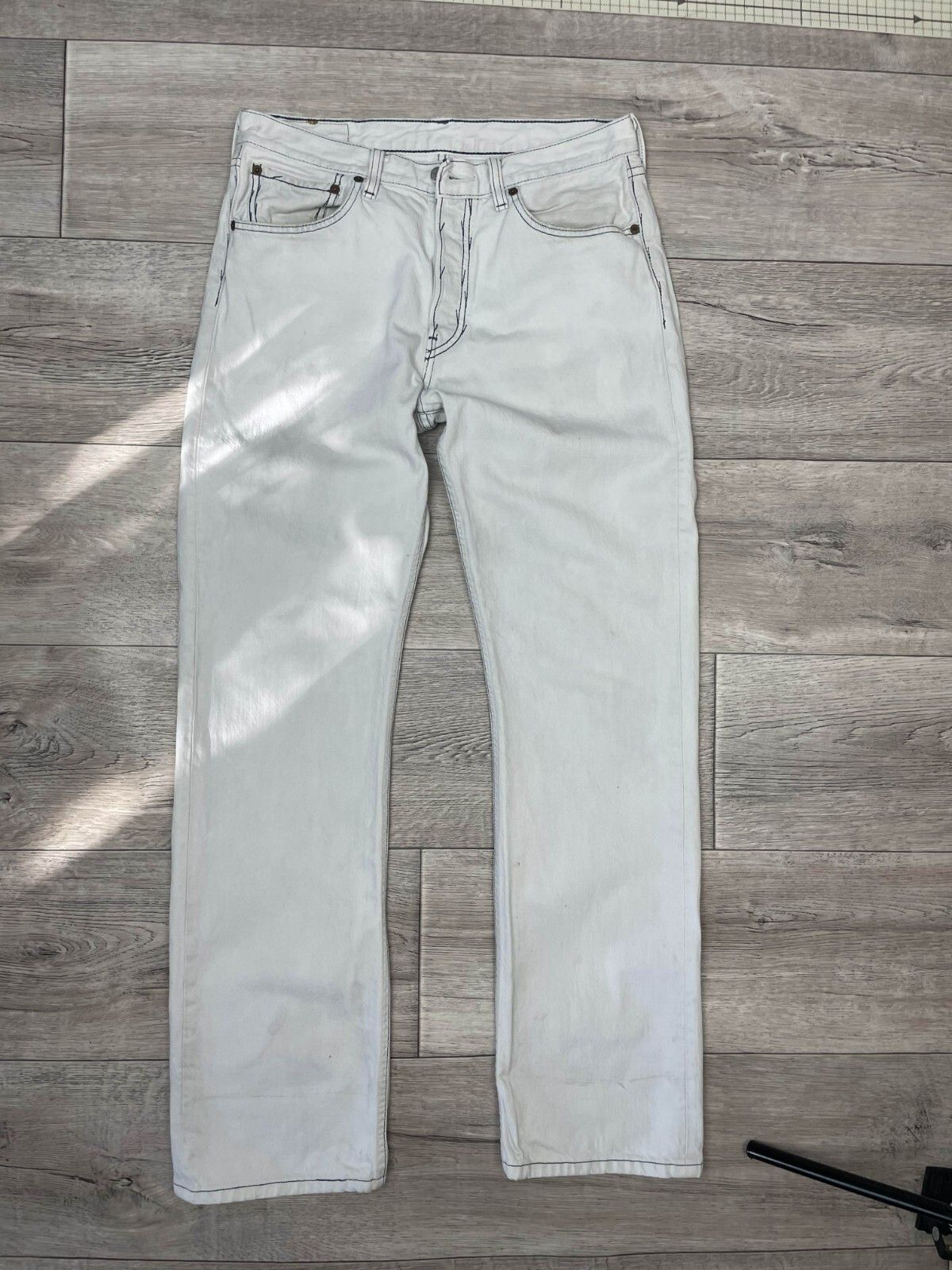 Levi's × Vintage Very Rare Levis 501 Vintage Denim Jeans 90s Straight Size US 31 - 2 Thumbnail