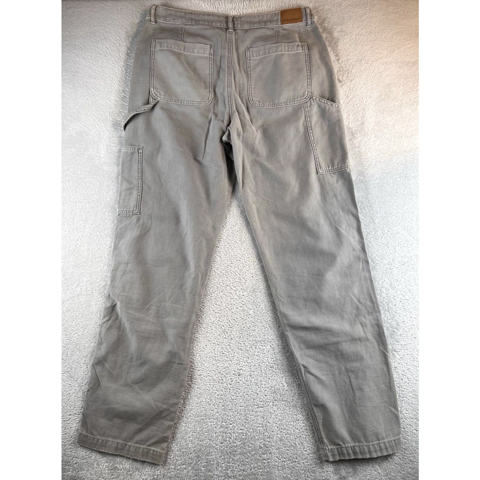 American Eagle Outfitters VINTAGE American Eagle Outfitters 90s Straight Carpenter Pants Womens 12 Gray NWT 9 Size 34" / US 12 / IT 48 - 2 Thumbnail
