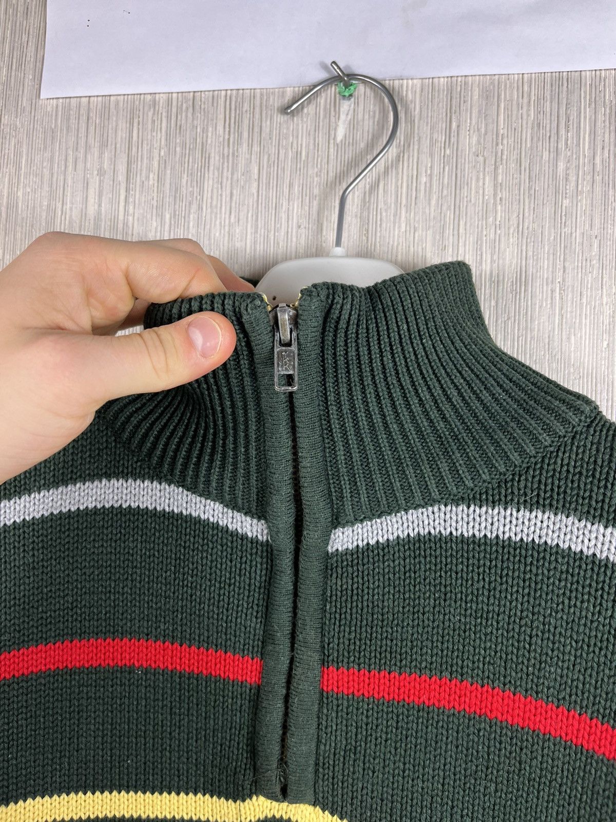 Paul & Shark × Vintage Paul & Shark vintage striped knit sweater half zip logo Size US L / EU 52-54 / 3 - 10 Thumbnail