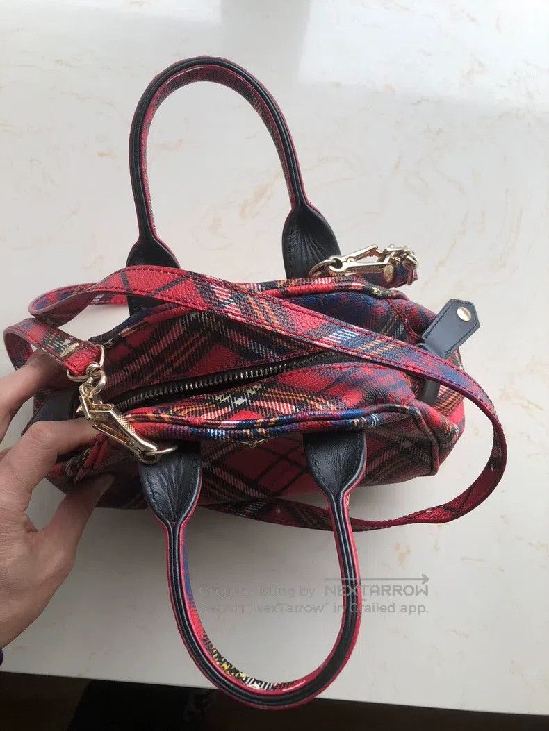 Vivienne Westwood Vivienne Westwood size os Classic Scottish red plaid leathe Size ONE SIZE - 3 Thumbnail