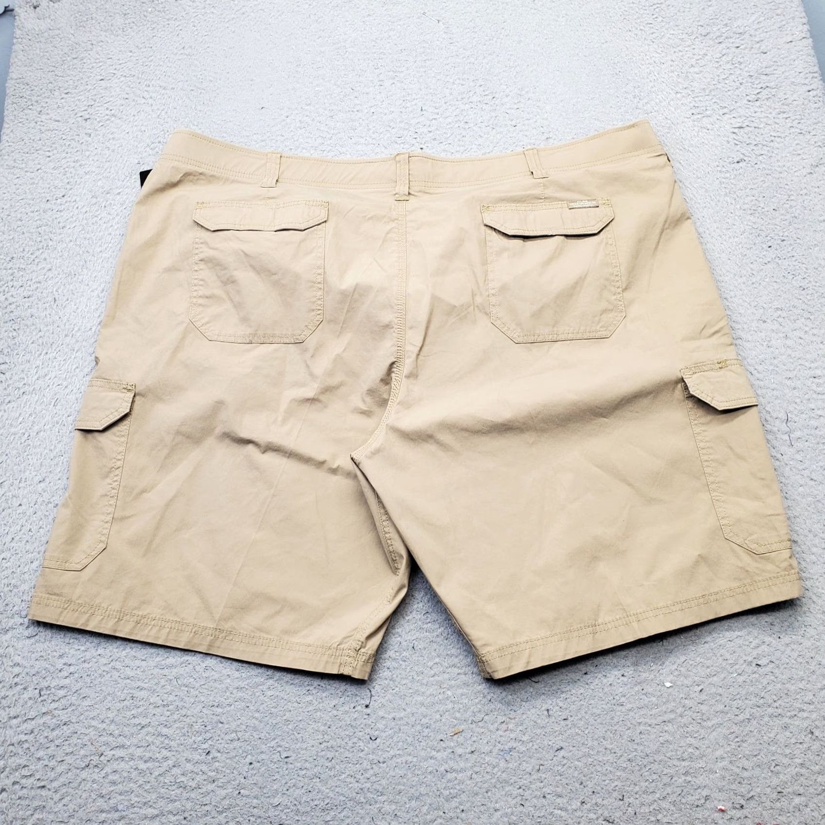 Lee Lee Cargo Shorts Mens 54 Brown Relaxed Performance 10.25 Inseam Waistband 26.5" Cargo Pocket Cotton Cotton Lee Extreme Motion Size US 38 / EU 54 - 2 Thumbnail