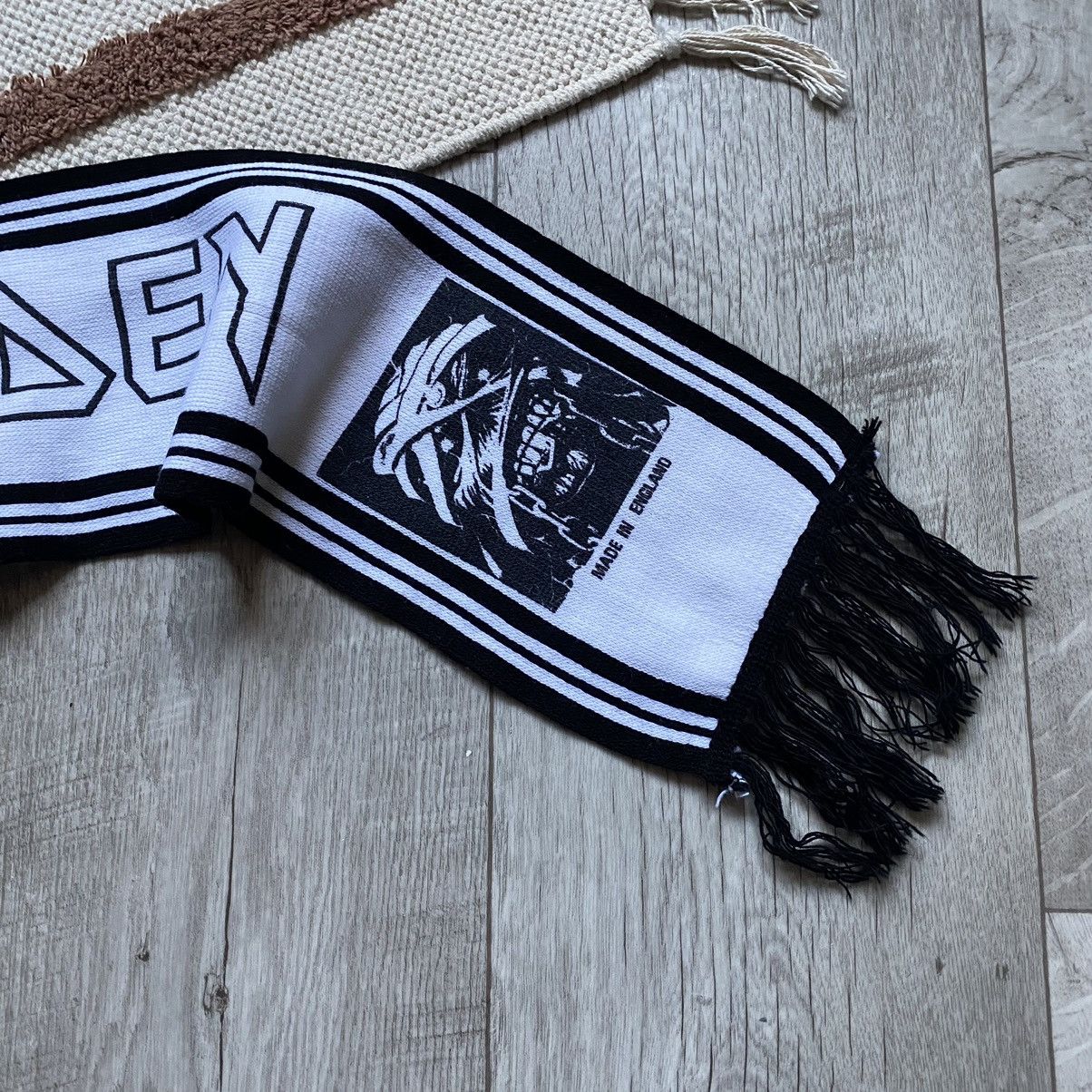Band Tees × Vintage VINTAGE IRON MAIDEN MADE IN ENGLAND 90s SCARF Size ONE SIZE - 4 Thumbnail