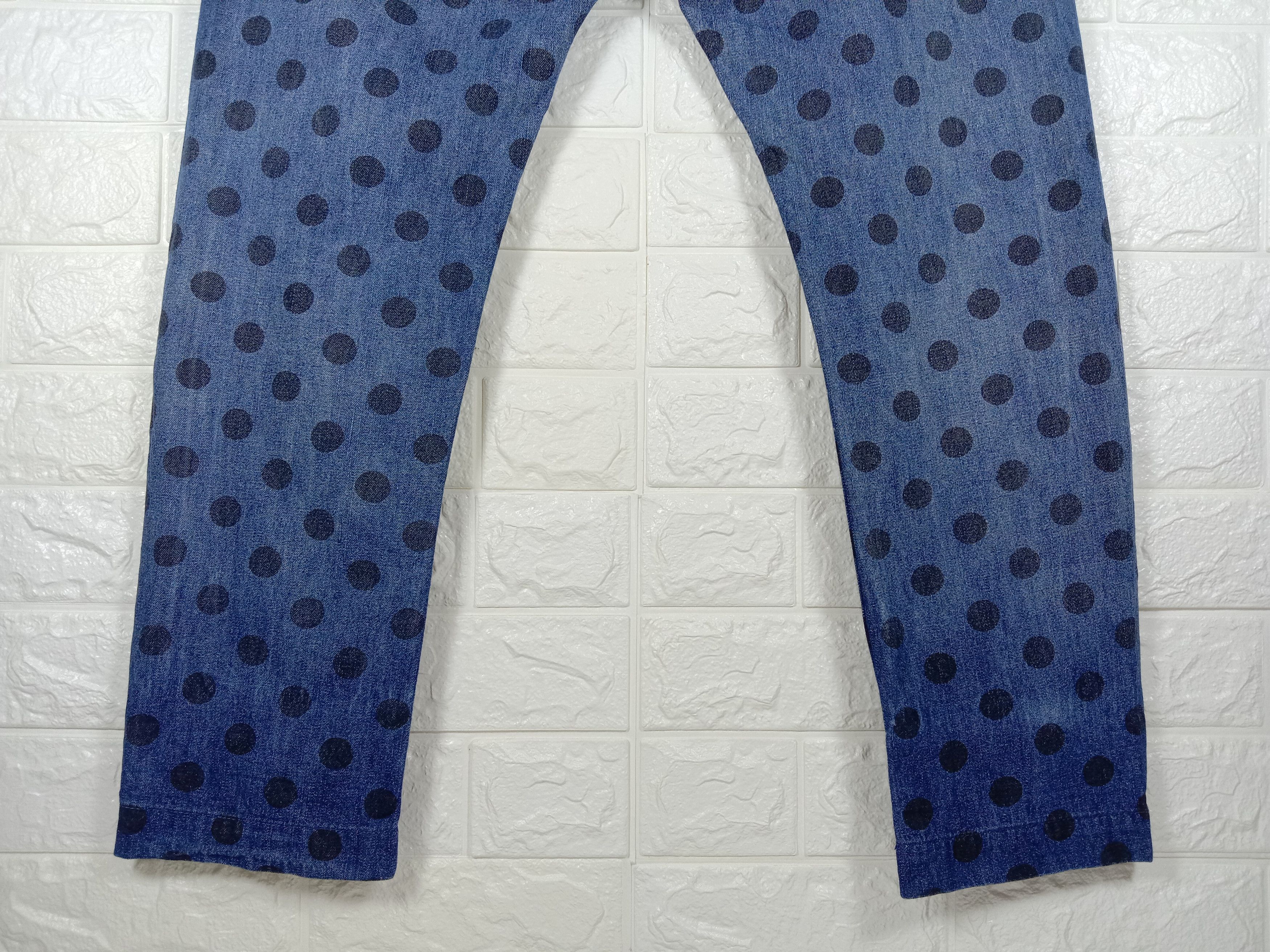 Japanese Brand Vintage Japanese Pou Dou Dou Polkadot Jeans Size 31" - 4 Thumbnail
