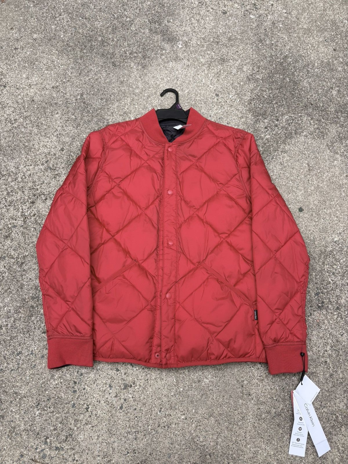 Calvin Klein Calvin Klein Reversible Quilted Bomber Jacket Size US M / EU 48-50 / 2 - 1 Thumbnail