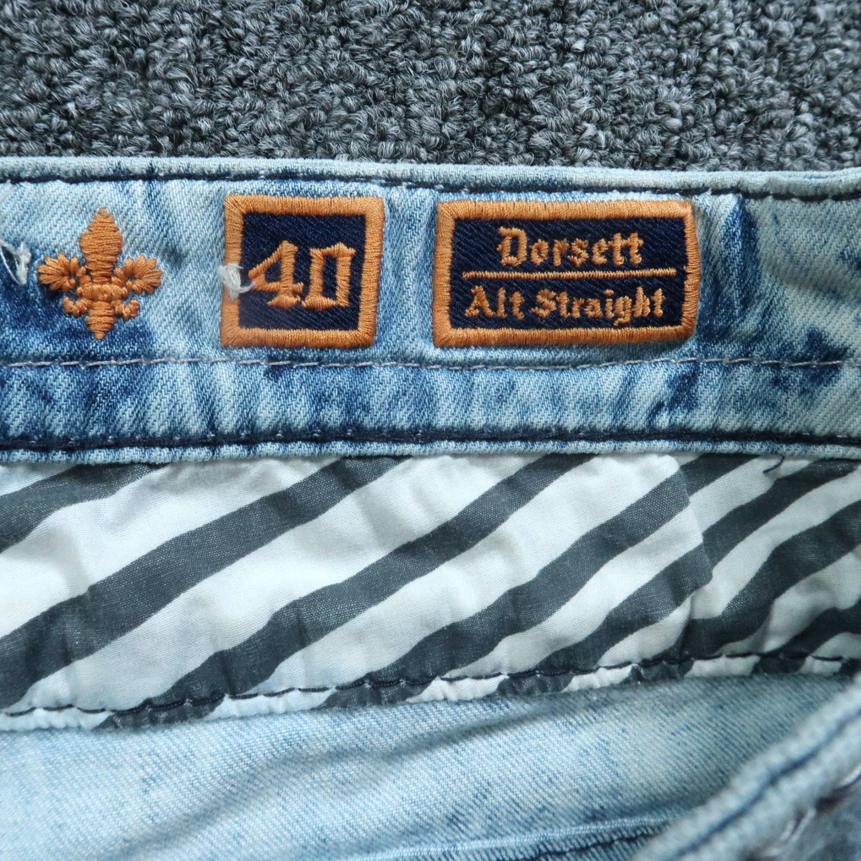 Vintage Rock Revival Jeans Men 40x28 Blue Dorsett Alt Straight Acid Wash Distressed Size US 40 / EU 56 - 4 Thumbnail