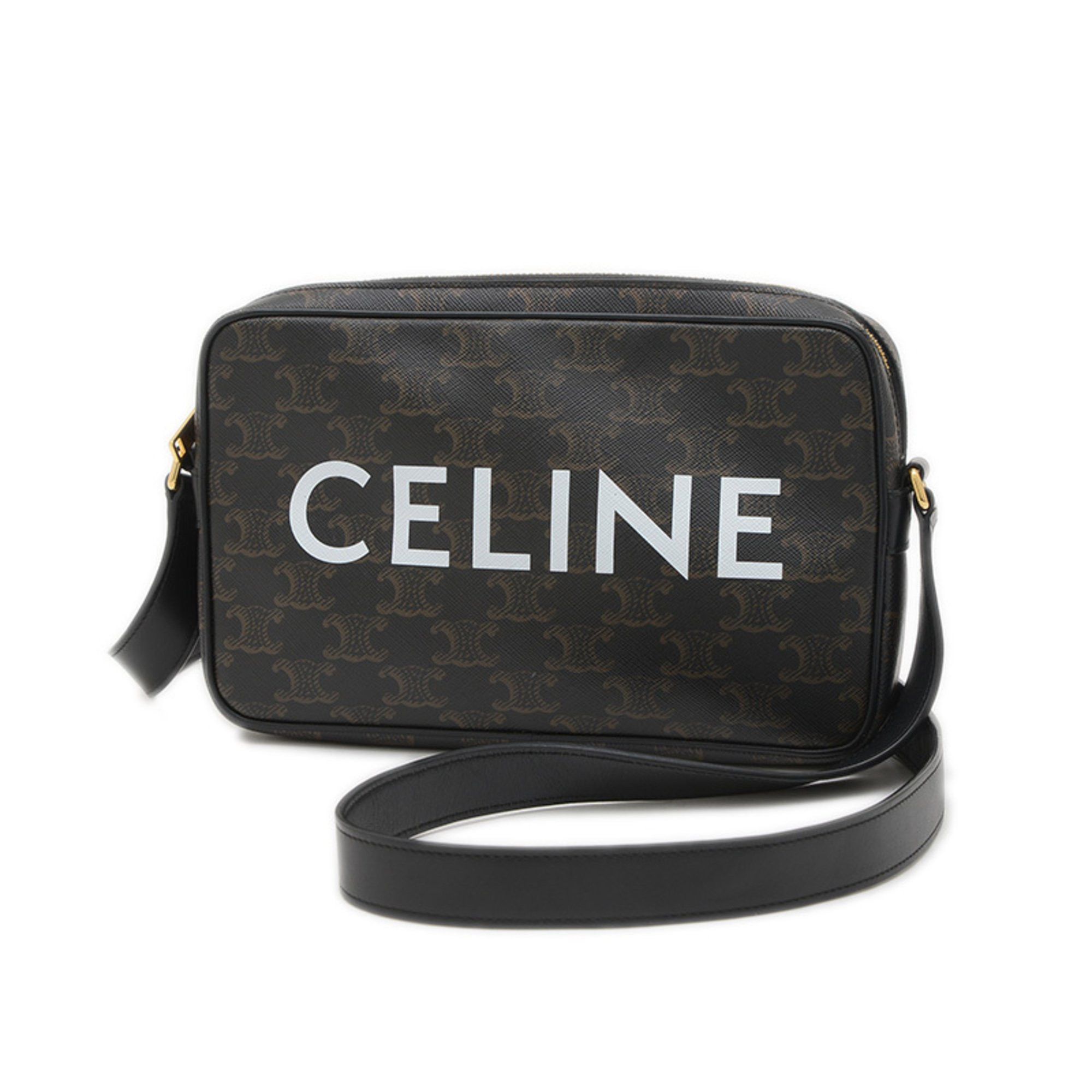 Celine Triomphe Medium Messenger Bag Black 194502Cim, Women's
