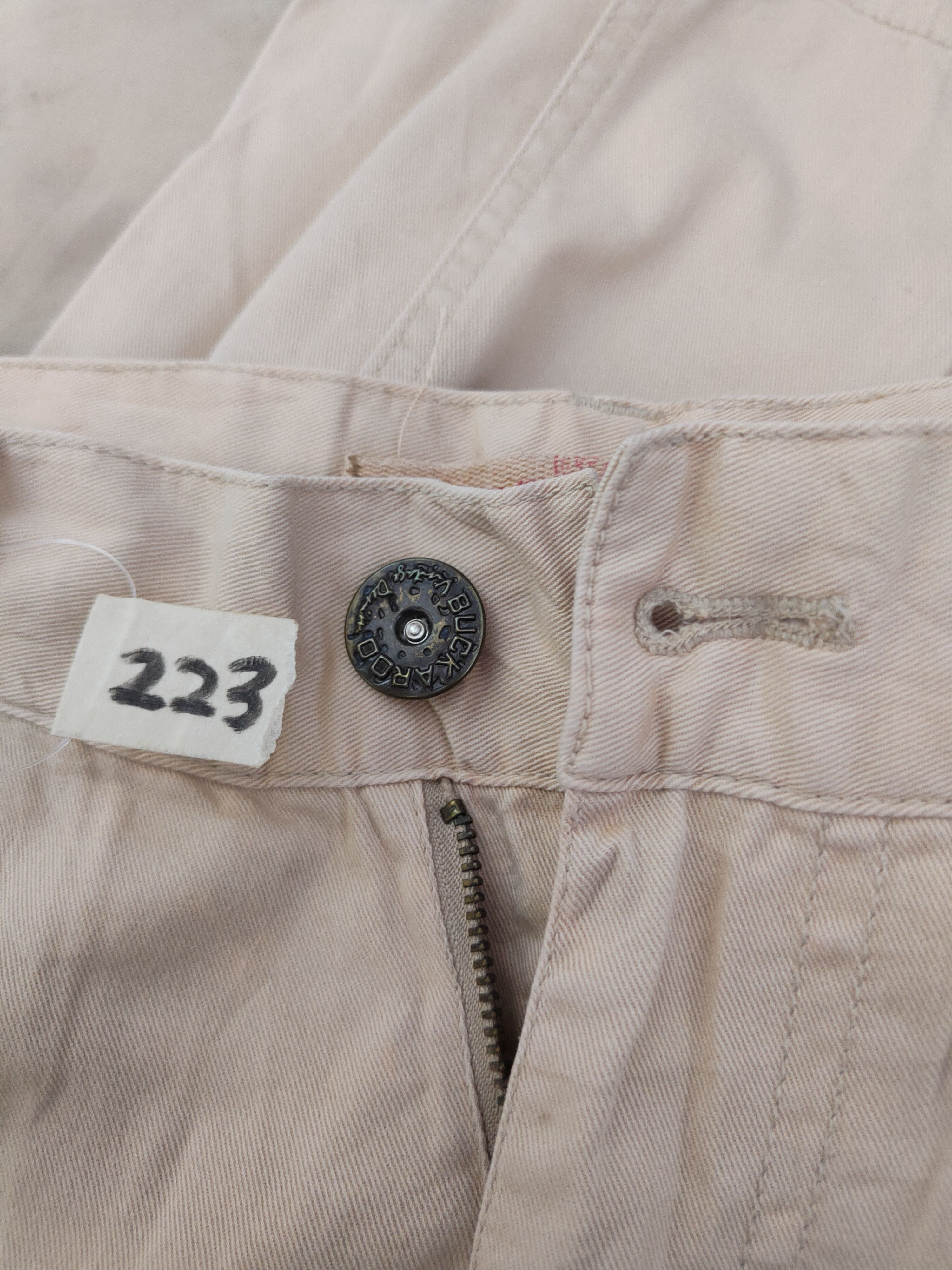 Japanese Brand DLL Buckaroo Peach Multipocket Skinny Cargo Pants #223 Size US 31 - 14 Thumbnail