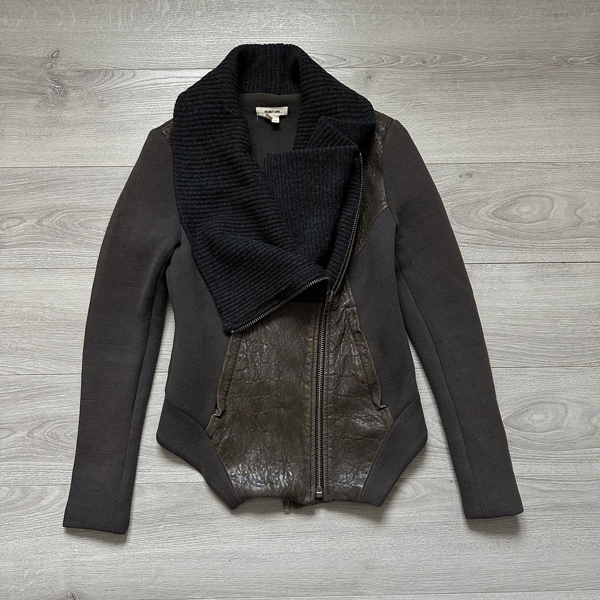 Helmut Lang Helmut Lang Leather and Wool Jacket Rare Women’s Size:S Size S / US 4 / IT 40 - 2 Thumbnail