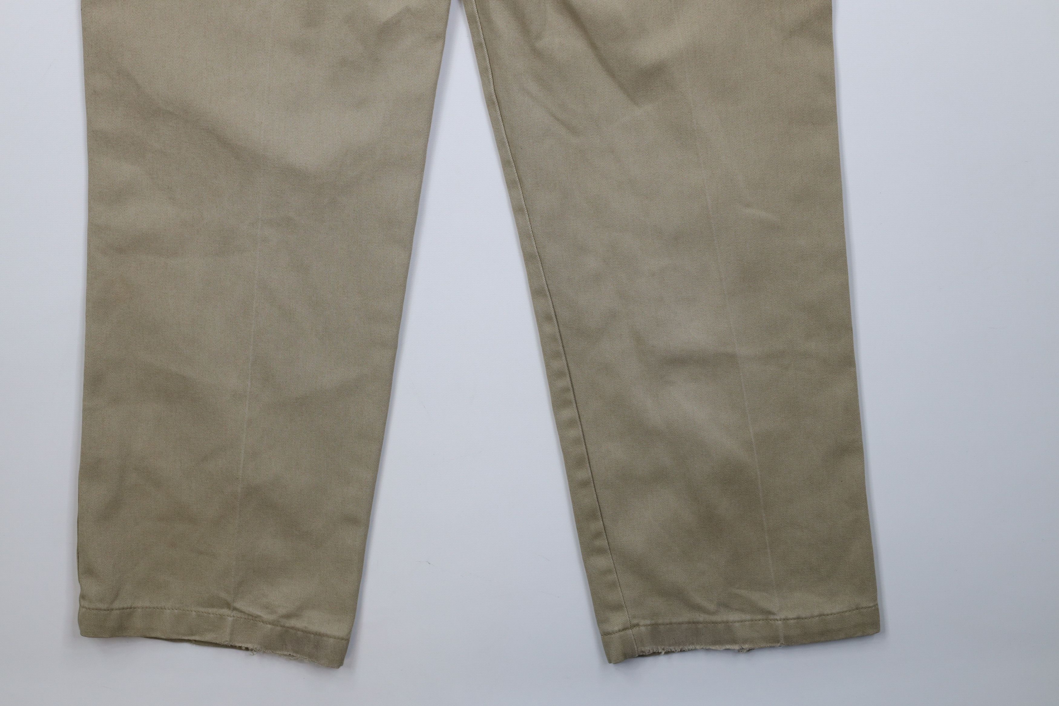 Dickies Vintage Dickies Wide Leg Dungaree Pants Trousers Beige Size US 36 / EU 52 - 16 Thumbnail