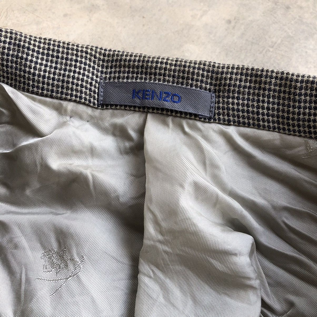 Kenzo KENZO Plaid Design Blazer Size 40R - 7 Thumbnail