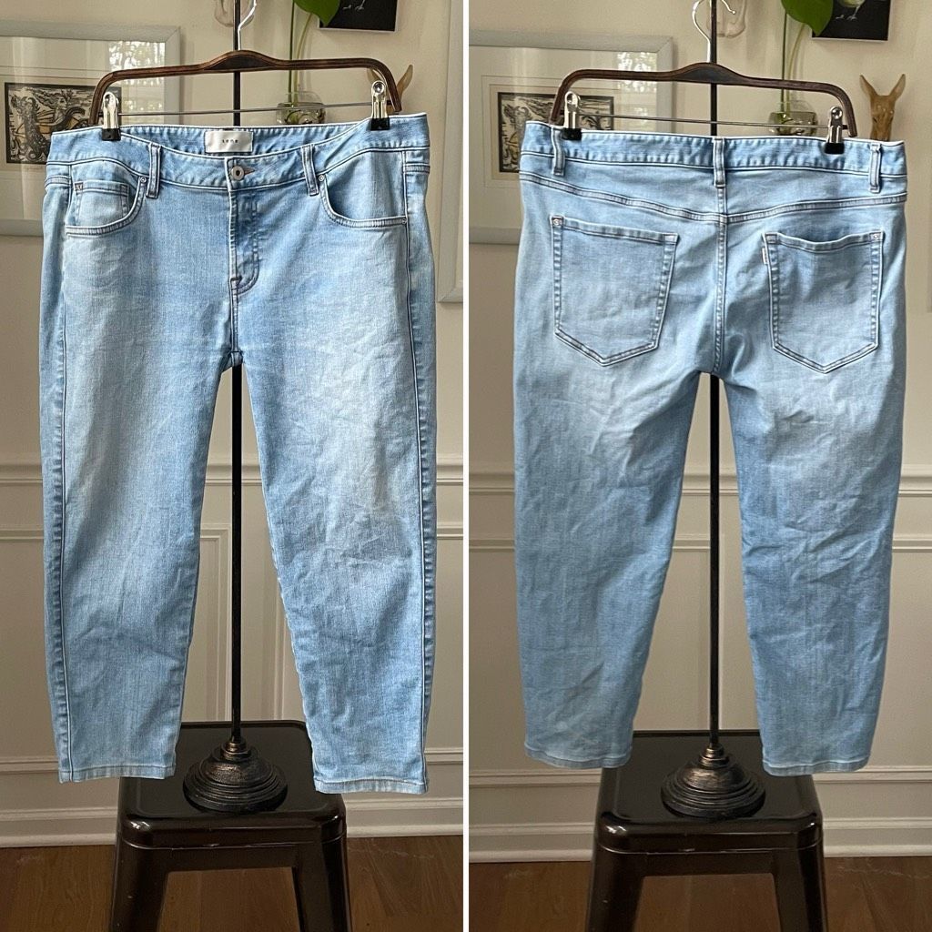 Other Sene Studios Low Rise Crop Jeans $200 16 XL Size 38" / US 16 / IT 52 - 1 Thumbnail