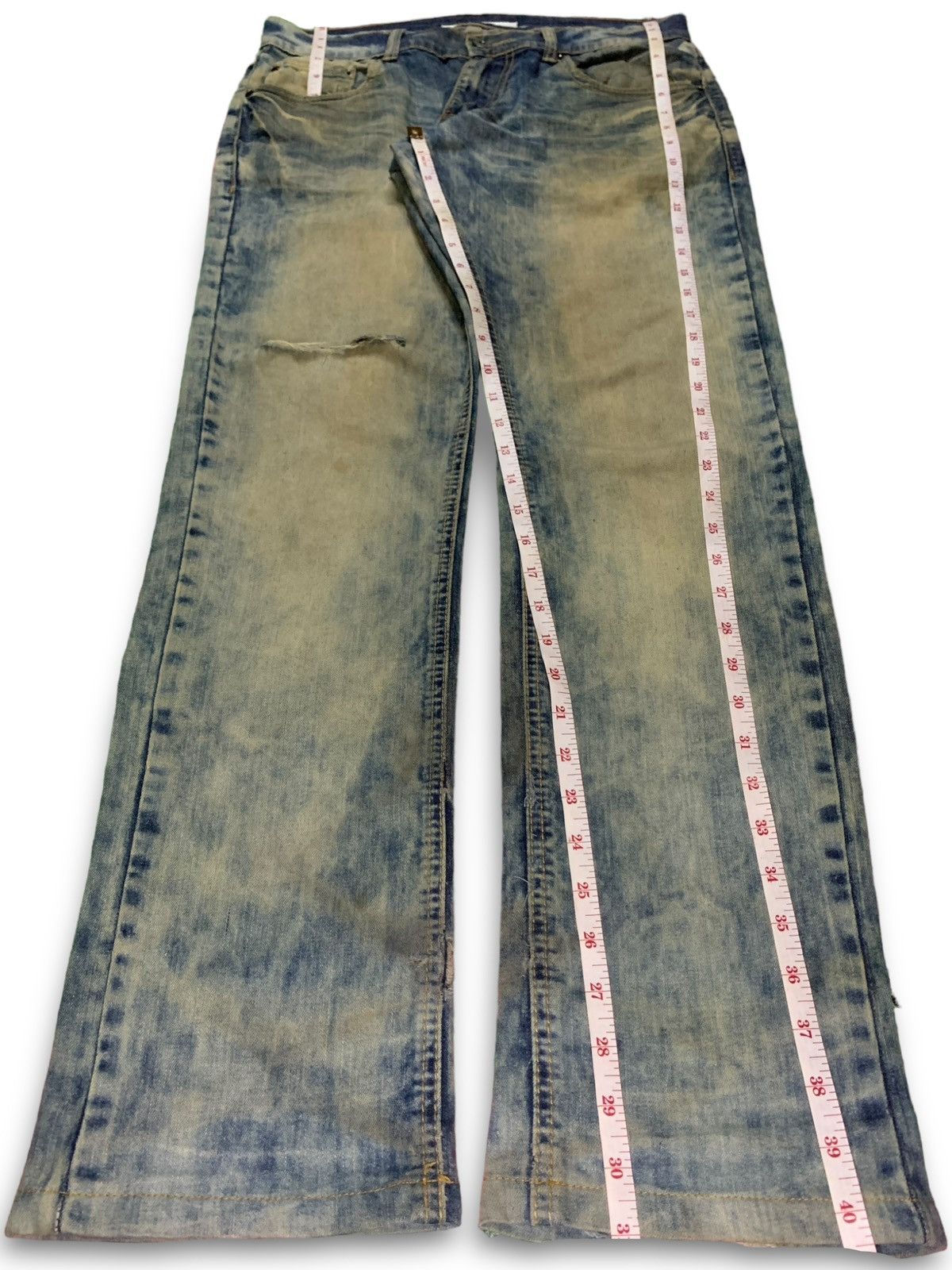 Japanese Brand Vintage Japanese Brand Rusty Wash Distressed Bleach Jeans Size US 32 / EU 48 - 13 Thumbnail