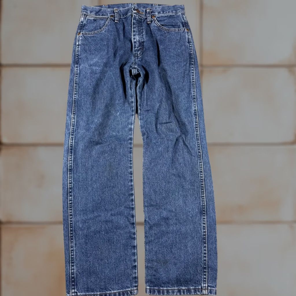 Wrangler Wrangler Jeans Mens 30x30 Blue Cowboy Cut Straight Leg Denim 1013MWZ Ships with Pockets Cowboy Cut 90s Mens Jeans W2023 Size US 30 / EU 46 - 1 Thumbnail