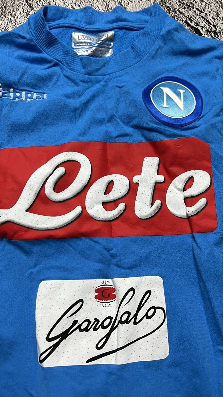 Kappa 2016-2017 FC Napoli Italy issued combat skin kappa jersey Size US S / EU 44-46 / 1 - 3 Thumbnail