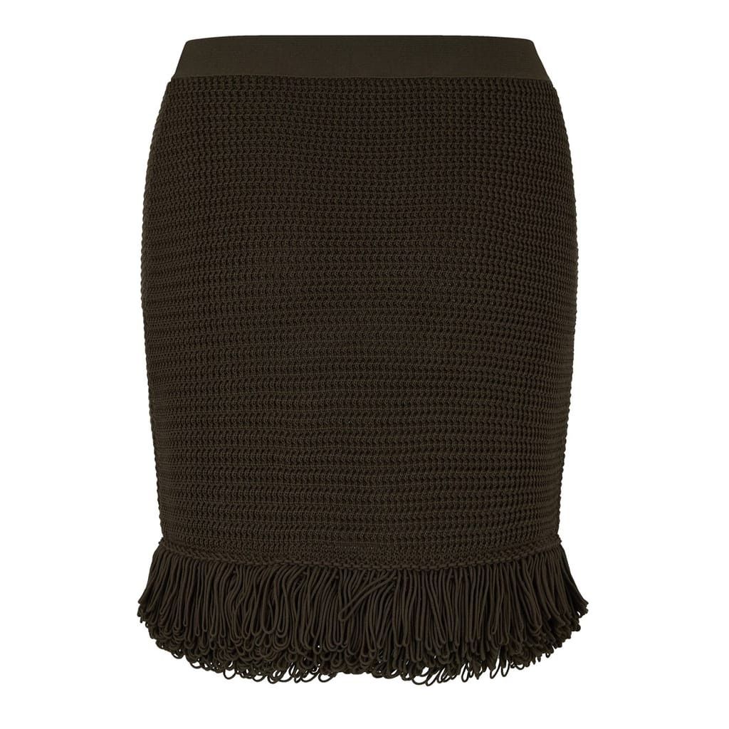 Bottega Veneta Bottega Veneta Bv Knit Skirt in Green Size 28" / US 6 / IT 42 - 2 Thumbnail