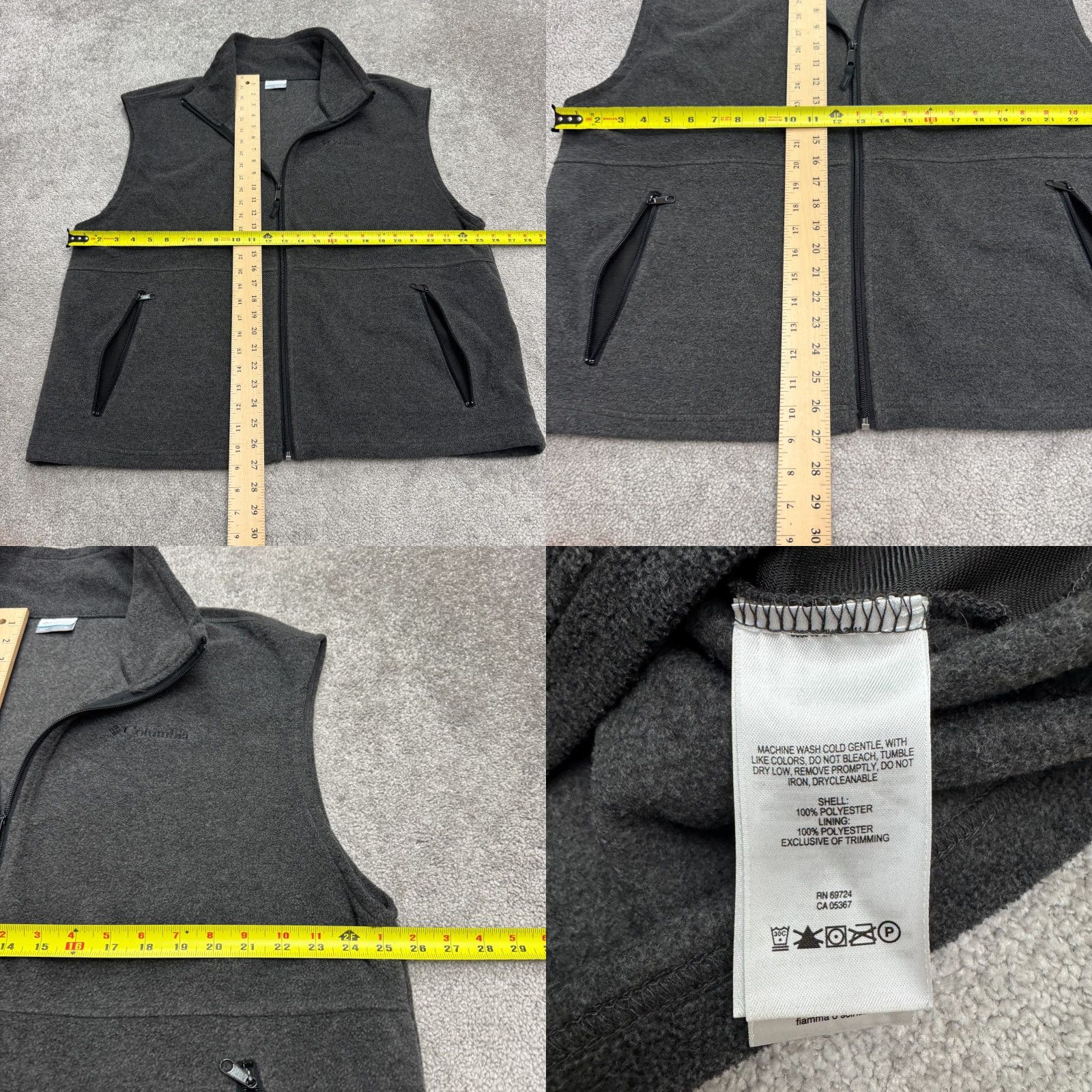 Vintage Columbia Steens Mountain Vest Mens XL Fleece Zip Pockets Gray Full Zip Outdoor Hiking Casual Size US XL / EU 56 / 4 - 8 Thumbnail