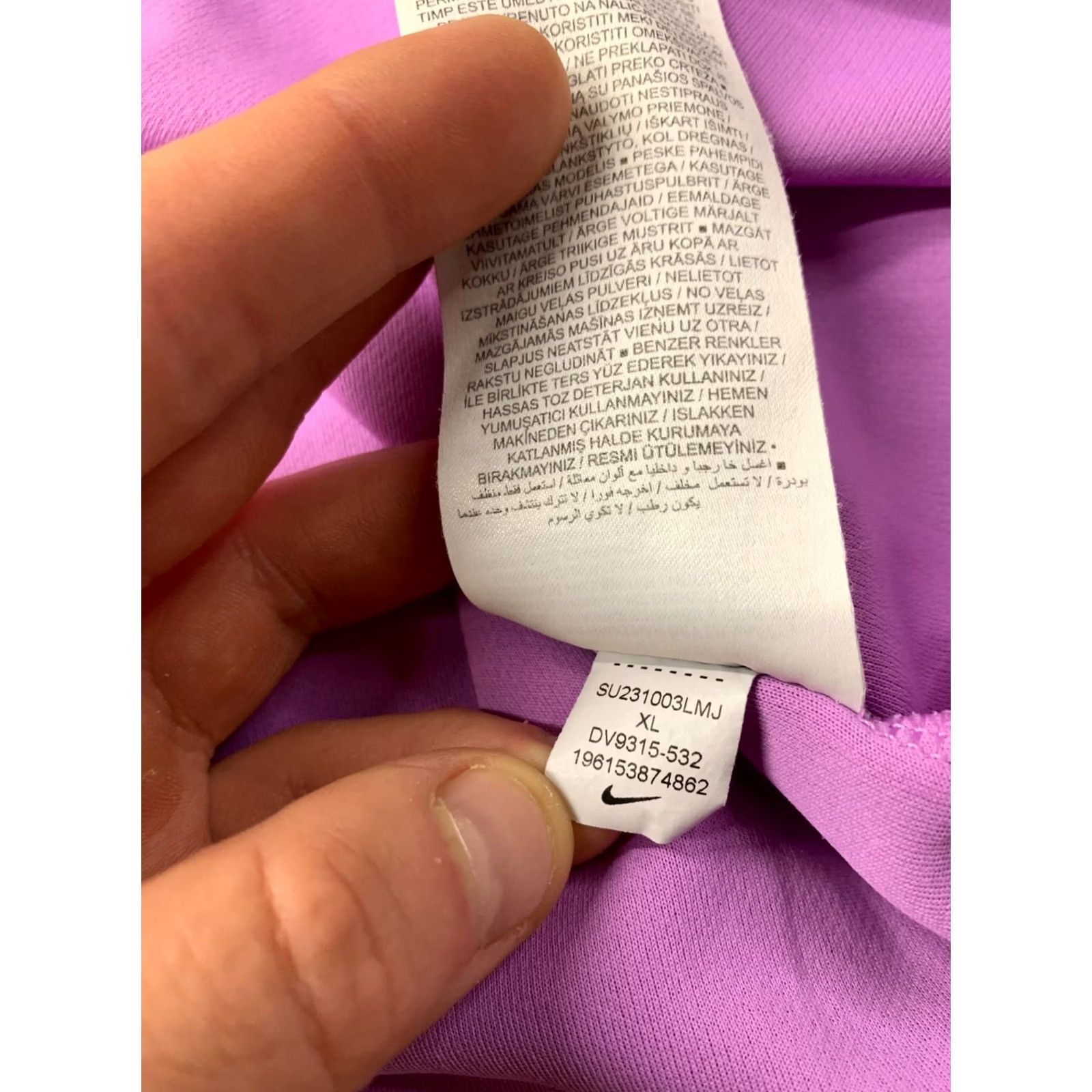 Nike NIKE DRI-FIT MILER RUNNING 2023 MEN SHIRT XL Purple XS? Size US XL / EU 56 / 4 - 6 Thumbnail
