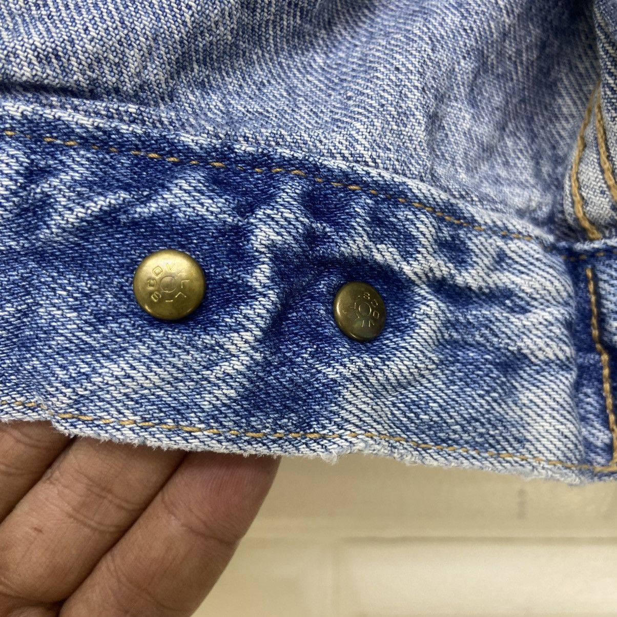 Big John Vintage Big John Spirit Stone Wash Denim Trucker Jacket Size US S / EU 44-46 / 1 - 21 Thumbnail