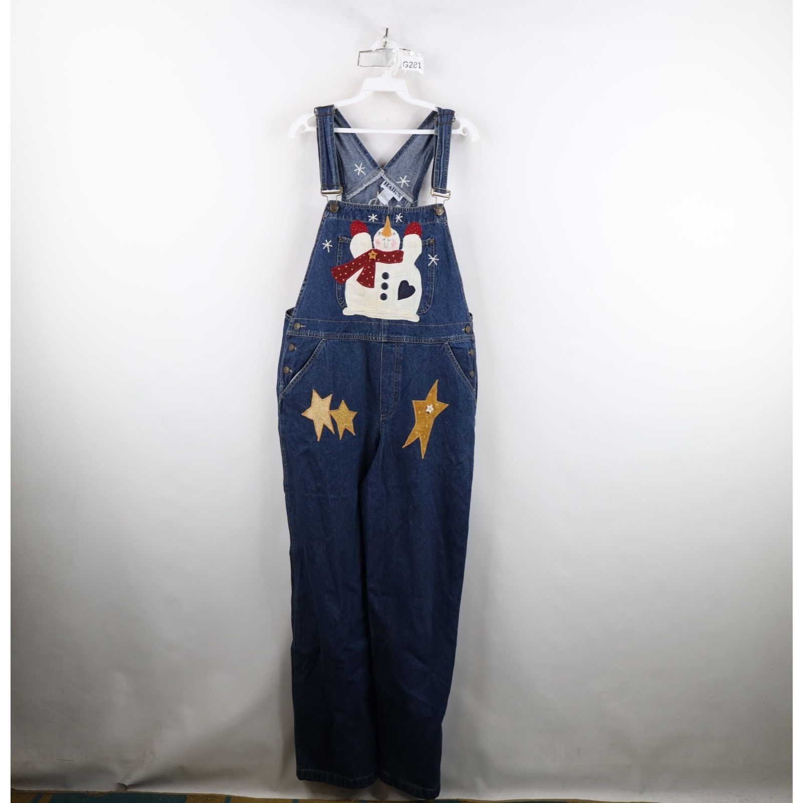 Vintage Vintage 90s Streetwear Womens Large Christmas Snowman Denim Size 30" / US 8 / IT 44 - 1 Thumbnail