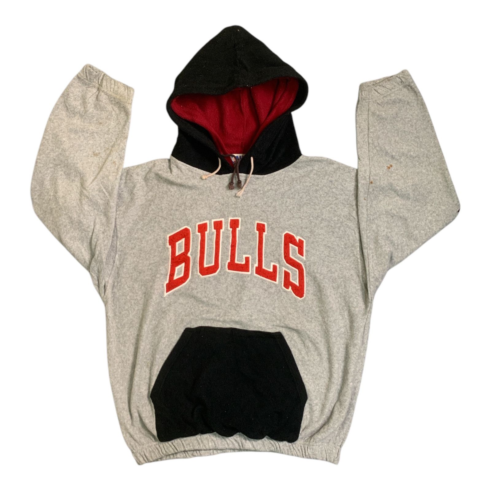 NBA Rare Design Vintage NBA Chicago Bulls Double Hoodie Sweater Size US L / EU 52-54 / 3 - 3 Thumbnail