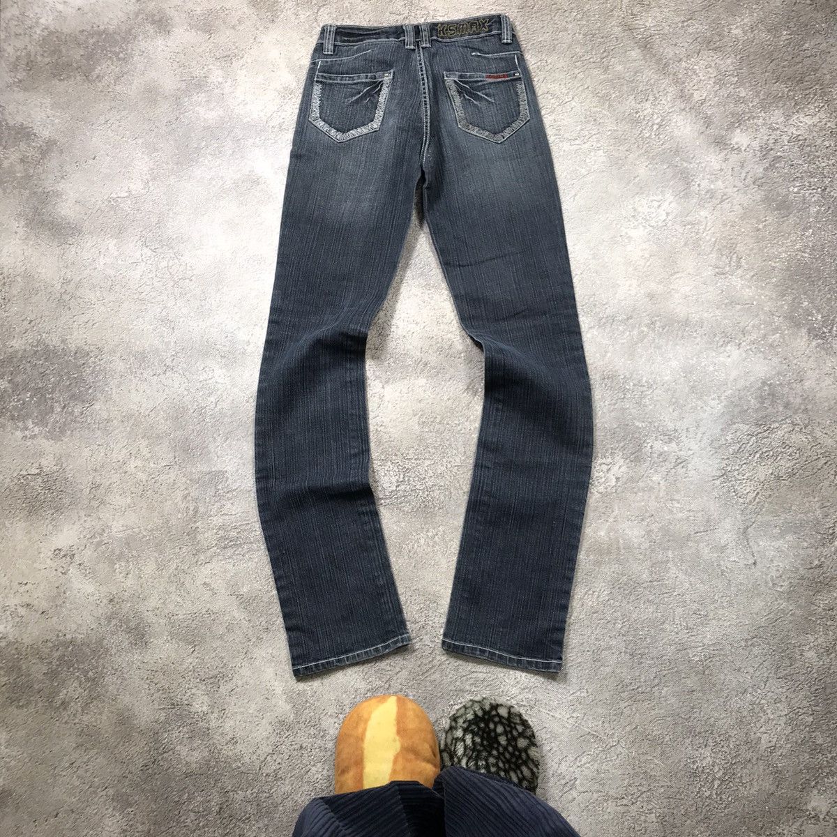 Vintage Vintage Y2K Distressed Flared Jeans Skater Grunge Boxy 25 Size 25" / US 0 / IT 36 - 3 Thumbnail