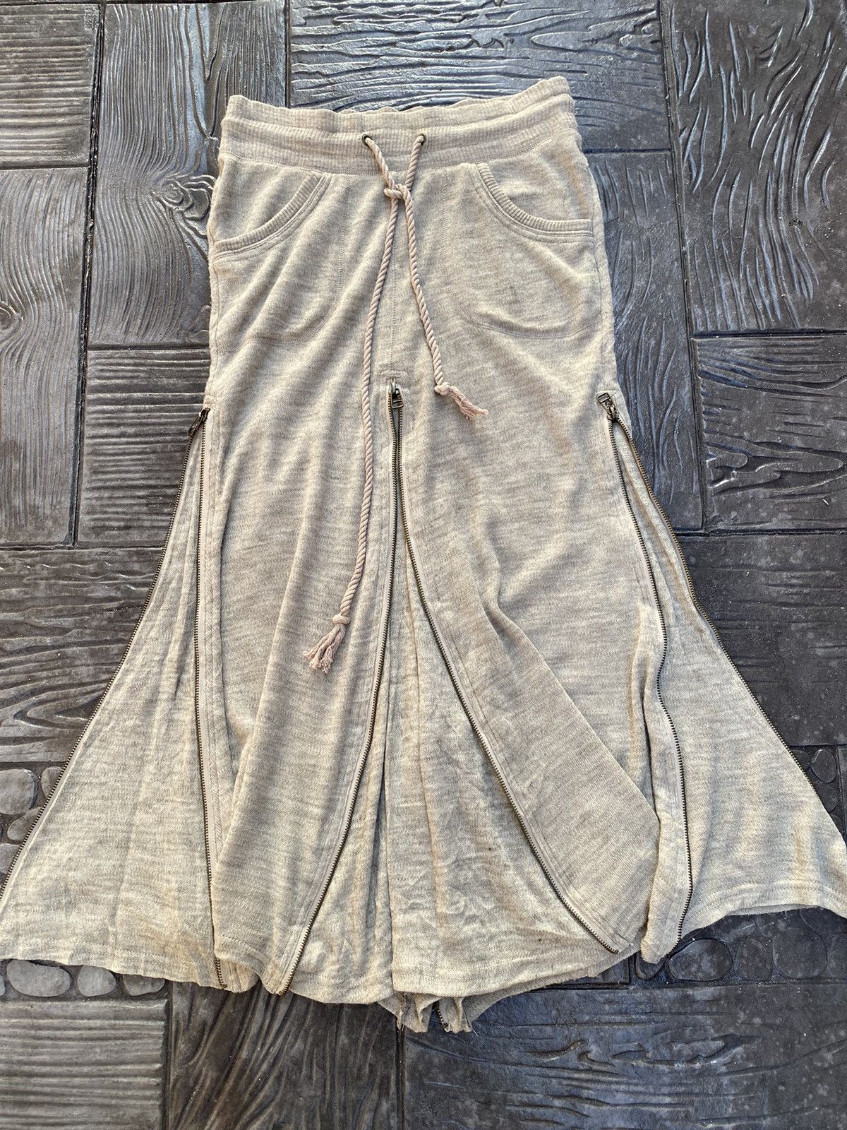 If Six Was Nine 🔥RARE🔥 GOA Mermaid Inspired Multi Zipped Sandy Brown Skirt Size 30" / US 8 / IT 44 - 7 Thumbnail