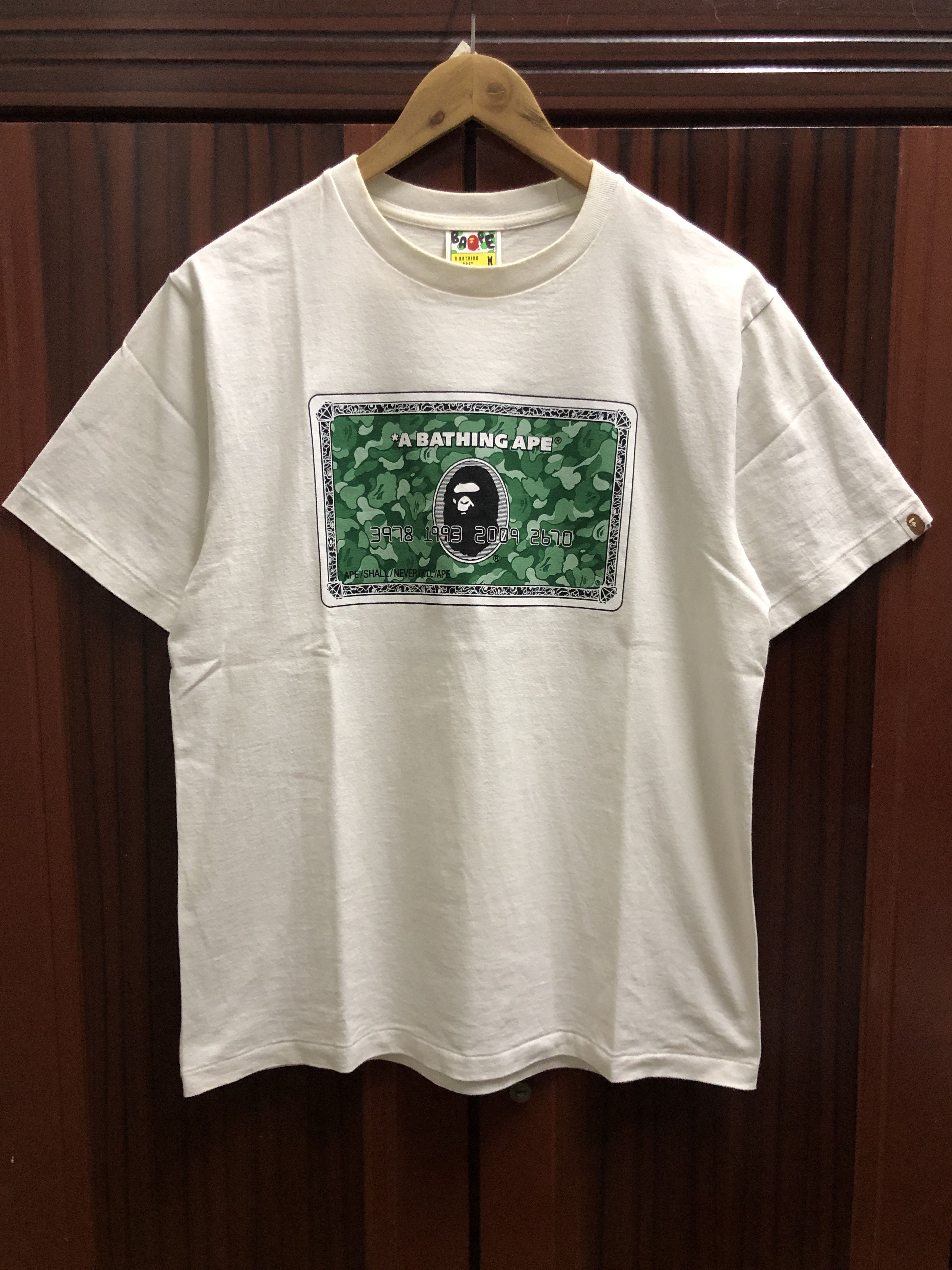 Bape BAPE Credit Card Tee Size US M / EU 48-50 / 2 - 1 Thumbnail