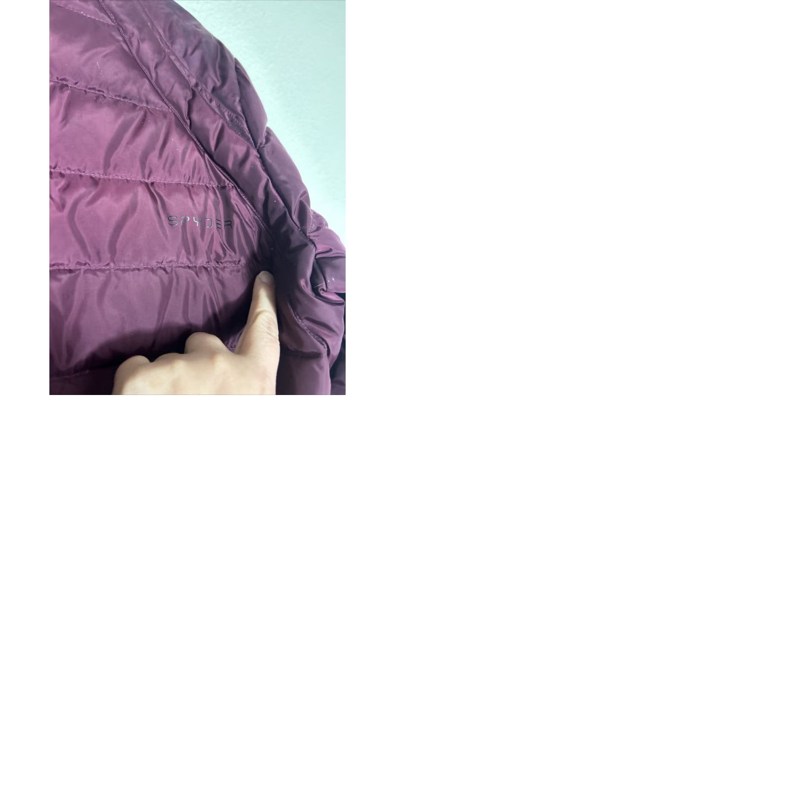 Spyder Spyder Jacket Women Puffer Down Burgundy Full Zip Pockets L Regular Red 162005 Size L / US 10 / IT 46 - 12 Thumbnail