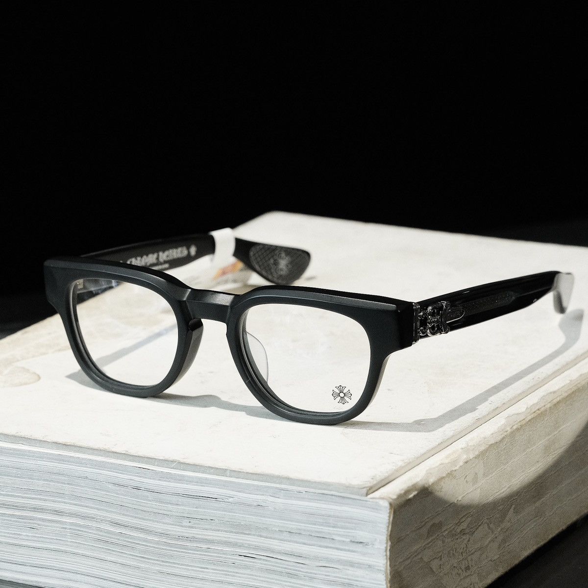 image of Chrome Hearts Cuntvoluted Glasses in Matte Black, Men's