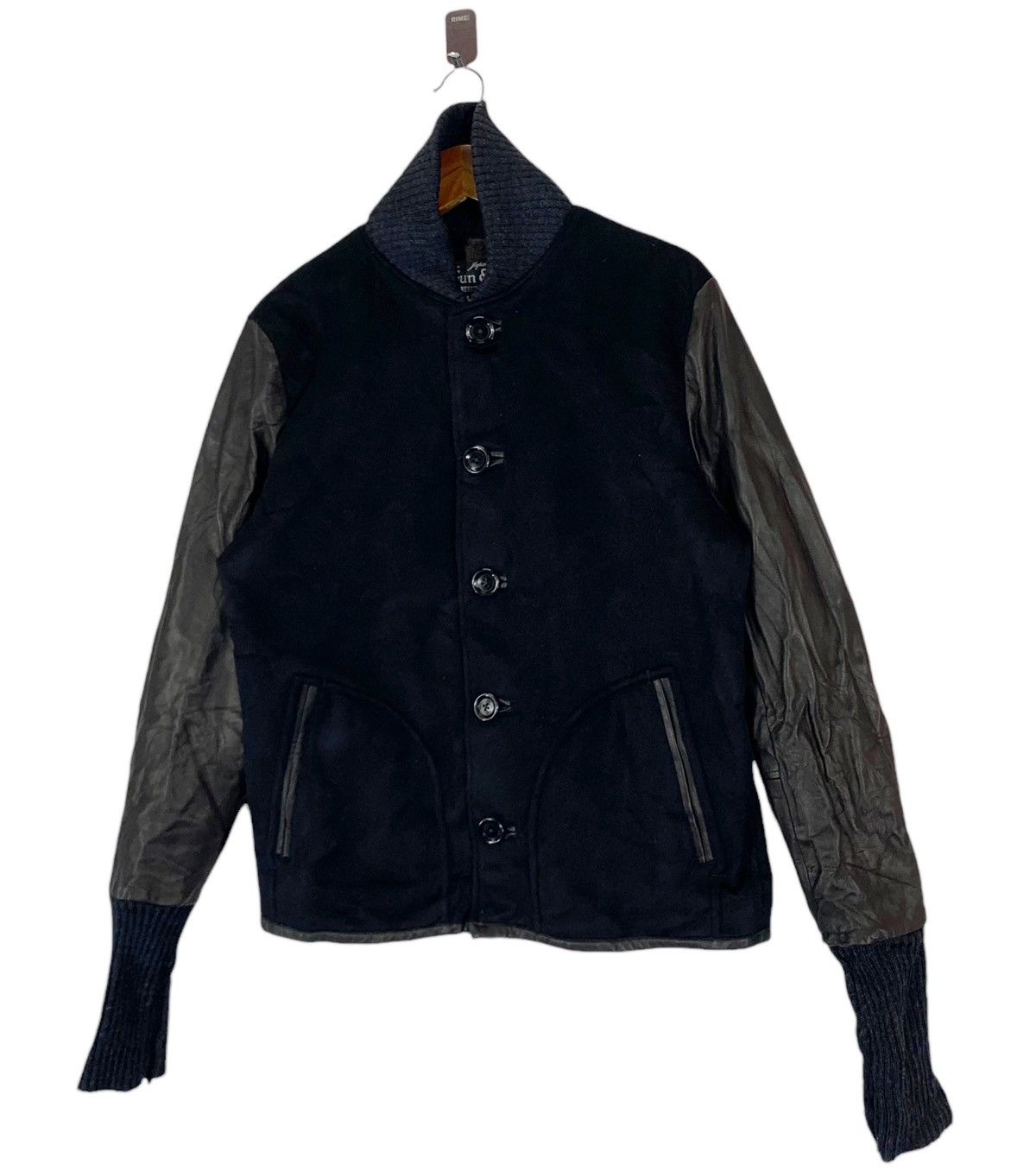 If Six Was Nine × Japanese Brand VINTAGE SLOW GUN & CO SHIBUYA VARSITY LEATHER JACKET Size US M / EU 48-50 / 2 - 2 Thumbnail