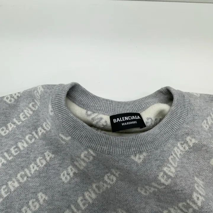 Balenciaga Balenciaga Balenciaga Logo Print Long Sleeve Sweater -2507 Size US S / EU 44-46 / 1 - 6 Thumbnail