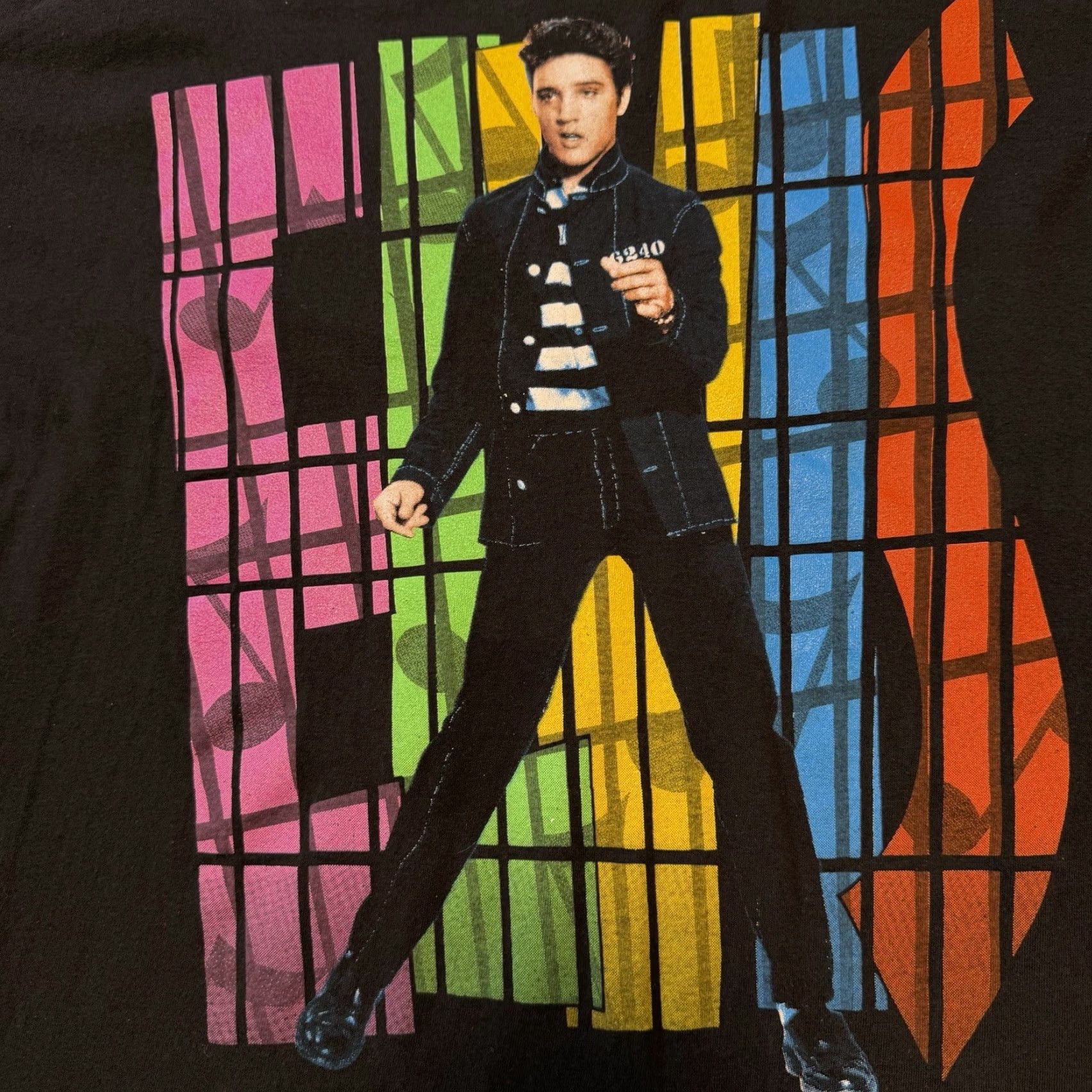 Hanes VINTAGE Elvis Presley Jailhouse Rock Single Stitch T Shirt Mens XL USA Size US XL / EU 56 / 4 - 3 Thumbnail