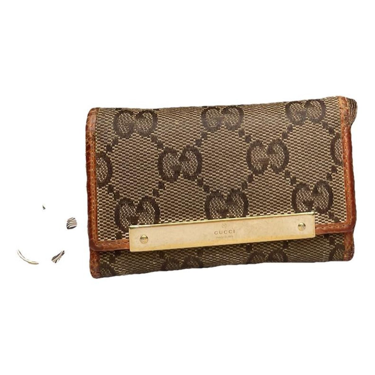 Gucci GG Blooms Brown Leather Purse Size ONE SIZE - 1 Thumbnail