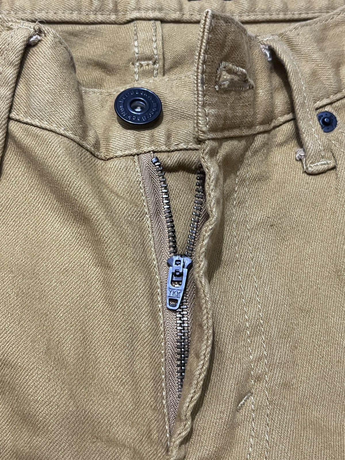 Hysteric Glamour × Japanese Brand × Tornado Mart Back Number Color Denim Edition (Mustard Yellow) Size US 30 / EU 46 - 14 Thumbnail