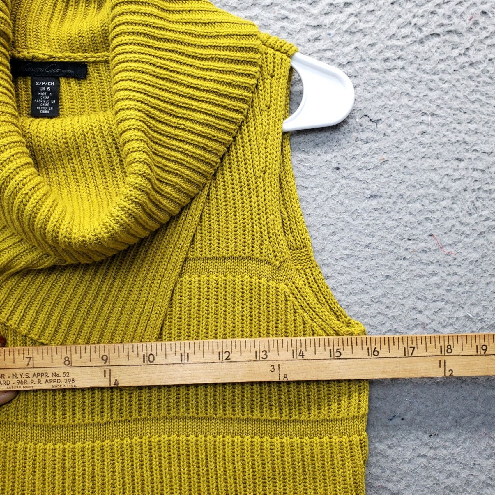 Kenneth Cole Kenneth Cole New York Sweater Womens Small Green Sleeveless Cowl Neck Pullover Size S / US 4 / IT 40 - 6 Thumbnail